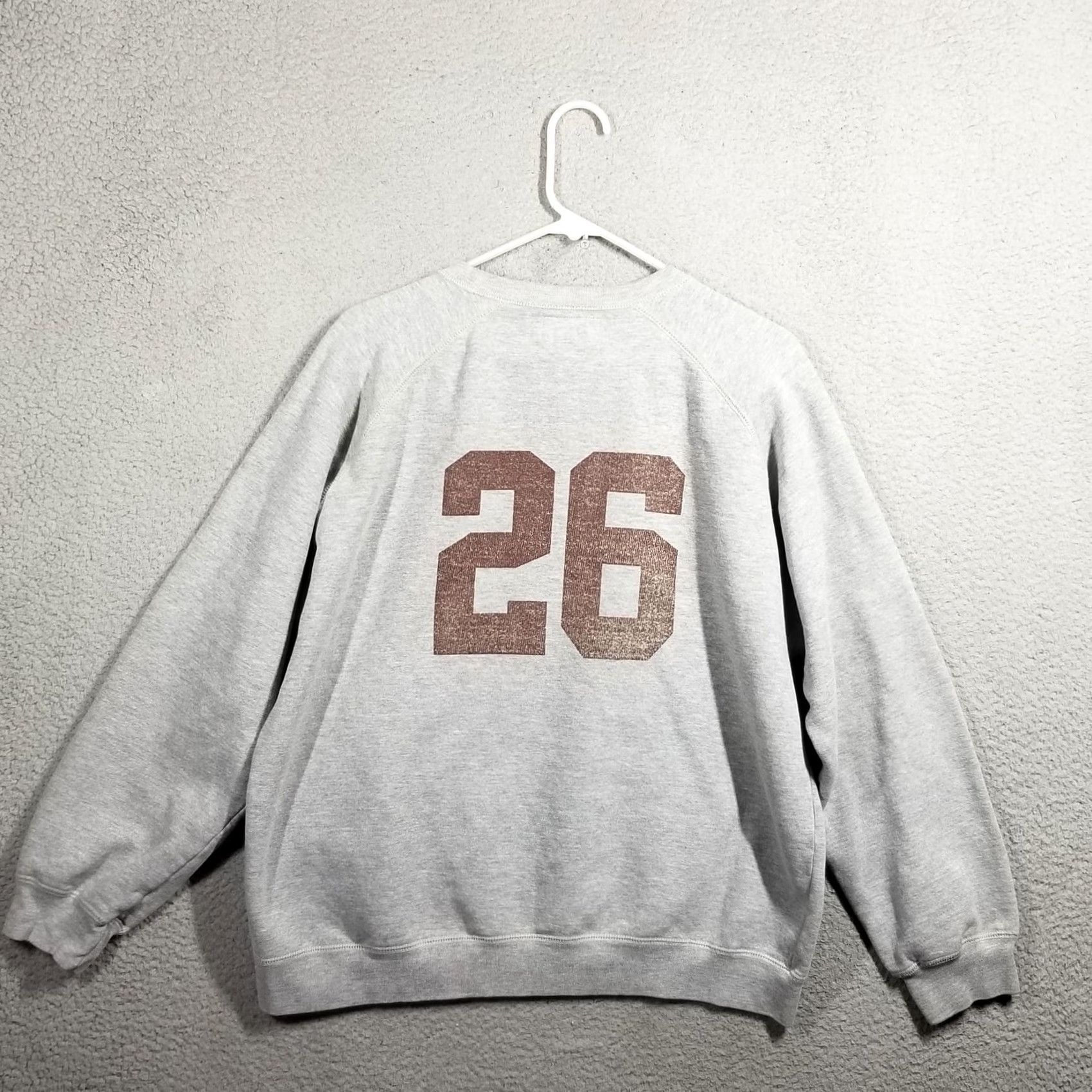 American Eagle Outfitters VINTAGE American Eagle Outfitters Sweatshirt Mens L Gray 26 Graphic Fleece Pullover Size US L / EU 52-54 / 3 - 2 Thumbnail