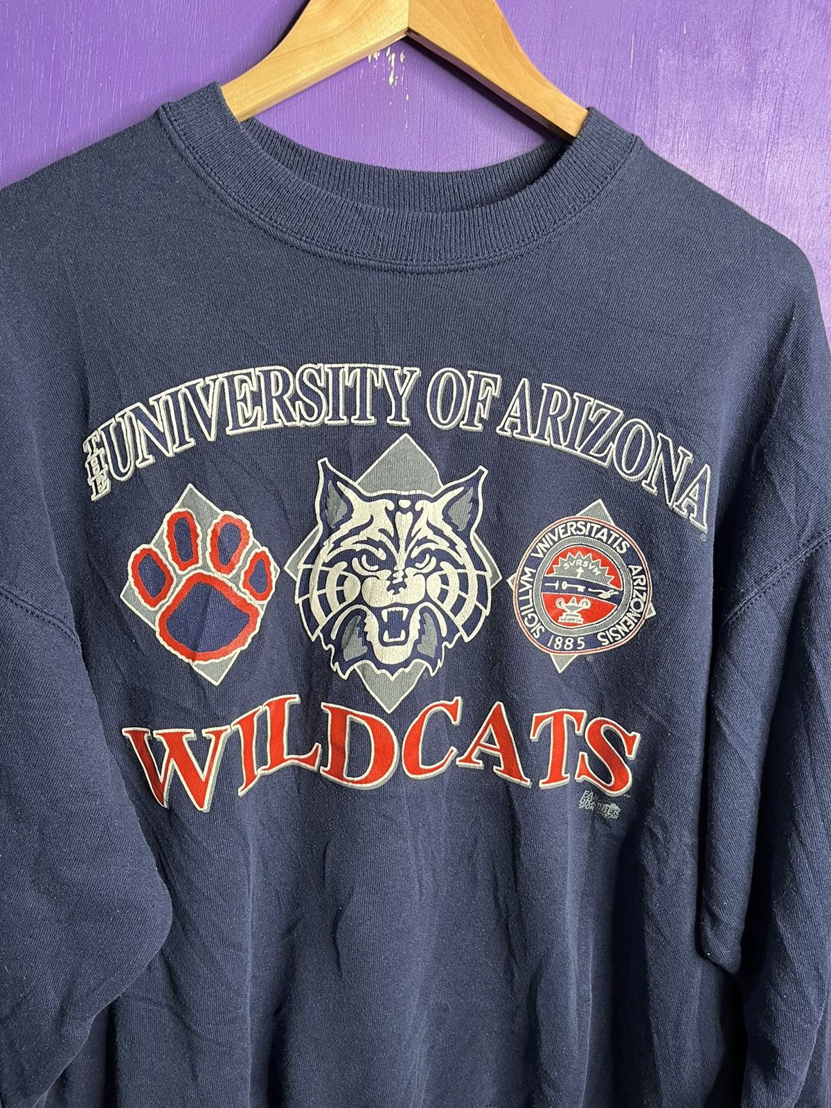 Vintage Vintage 90s Arizona wildcats logo crewneck Size US L / EU 52-54 / 3 - 3 Thumbnail