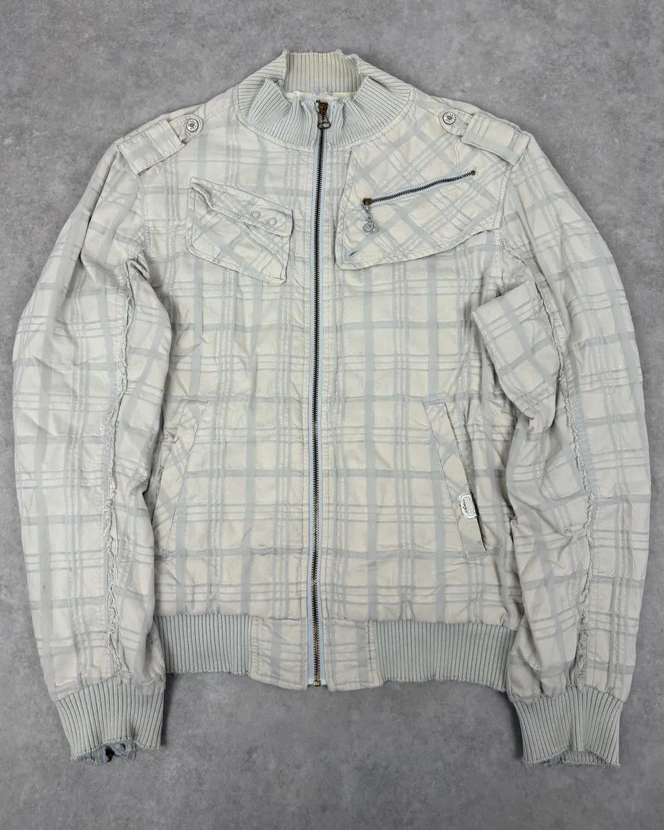 Diesel Diesel White Plaid Zip Jacket Size US M / EU 48-50 / 2 - 1 Thumbnail