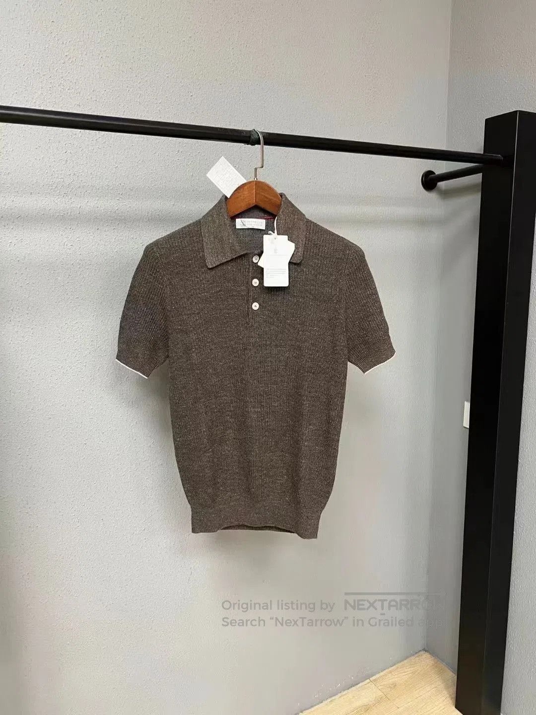 Brunello Cucinelli Brunello Cucinelli Cotton-Linen Knit Short-Sleeve. Size US M / EU 48-50 / 2 - 1 Thumbnail