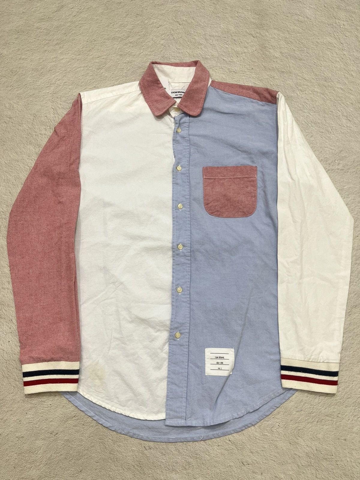 Thom Browne 2000s Thom Browne Hybrid Oxford Shirt Size US M / EU 48-50 / 2 - 1 Thumbnail