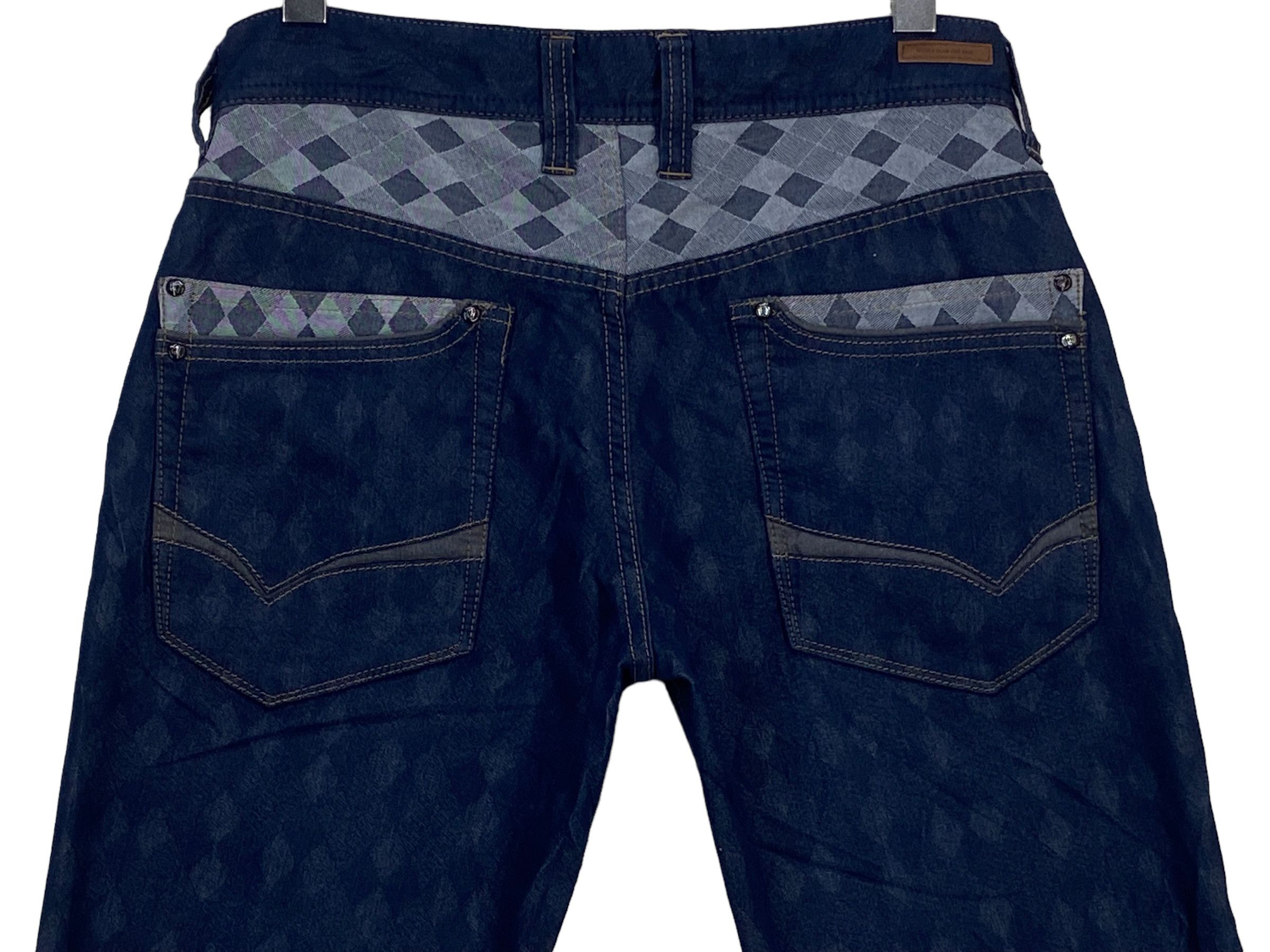 Matsuda × Nicole Club Low Rise Pants Nicole Club For Men Paisley Trim Embellished Size US 30 / EU 46 - 5 Thumbnail