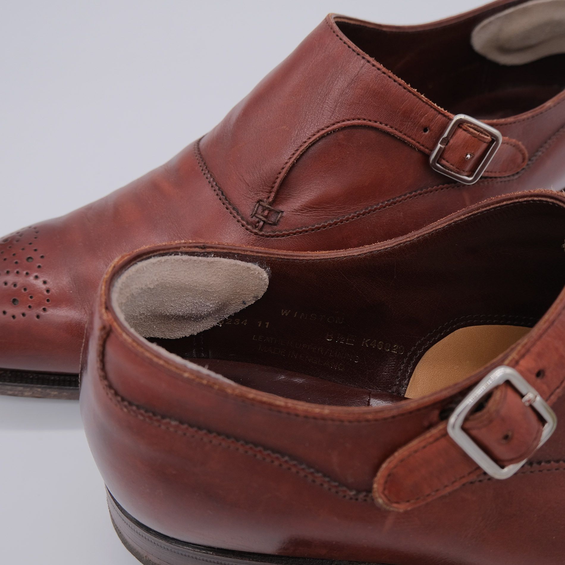 Crockett & Jones Crockett & Jones, red-brown monk shoes, size 8UK, Hand Grade Size US 9 / EU 42 - 5 Thumbnail