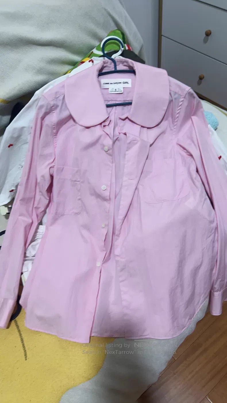 Comme des Garcons Comme Des Garcons Pink large round-neck shirt Size S / US 4 / IT 40 - 1 Thumbnail