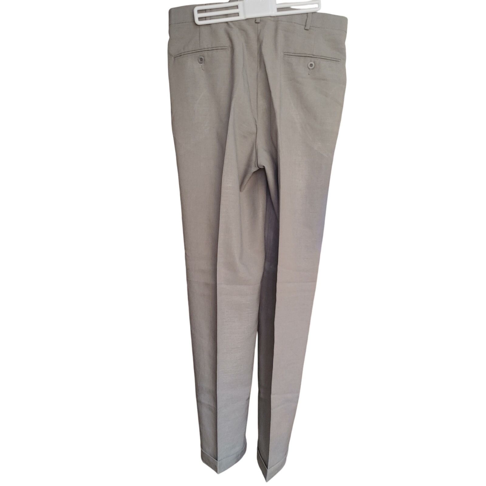 Levi's Action Choice x Levi Strauss Womens W34 Beige Pleated Pants Size 34" / US 12 / IT 48 - 2 Thumbnail