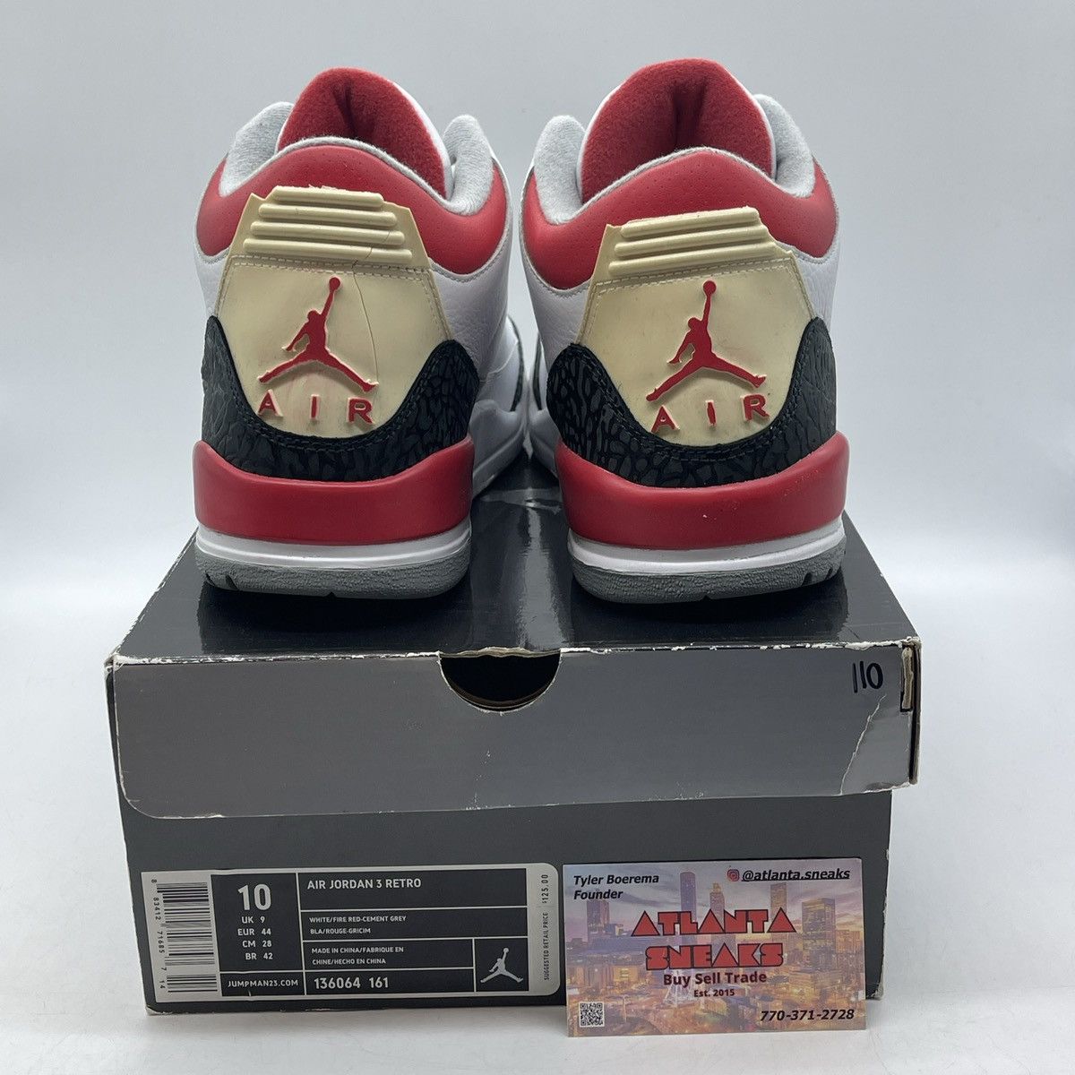 Jordan Brand Air Jordan 3 fire red Size US 10 / EU 43 - 3 Thumbnail