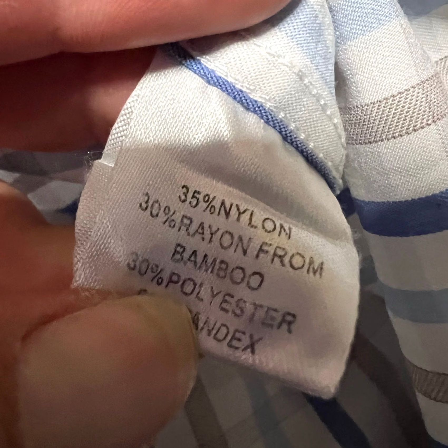 johnnie-O Johnnie-O Shirt Mens Large Performance Blue Striped Long Sleeve Button Regular Formance Blue Mens L Shirt Size US L / EU 52-54 / 3 - 8 Thumbnail