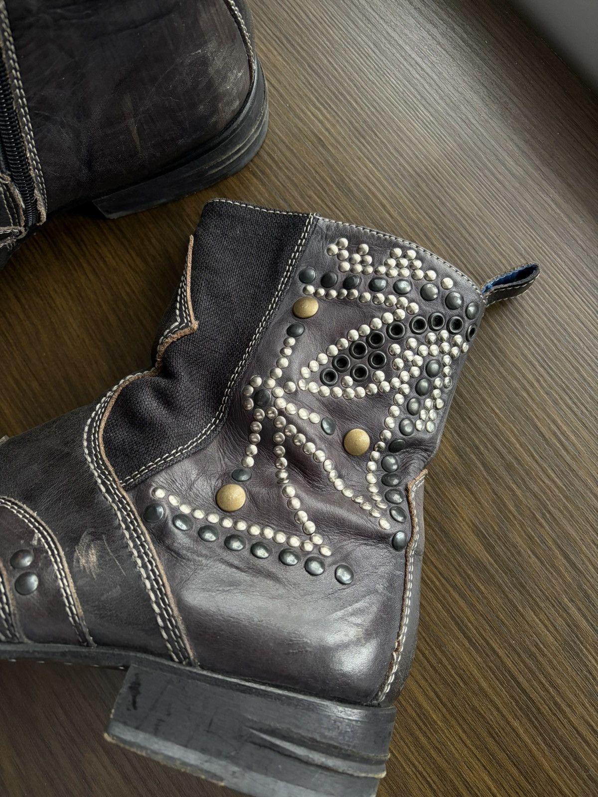 Mark Nason Rock Lives Dragon Ankle Boots