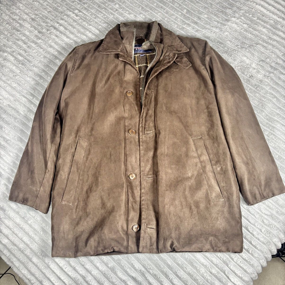 Roundtree & Yorke Roundtree Yorke Men's brown button/ zipper Jacket/Coat Men L Size US L / EU 52-54 / 3 - 1 Thumbnail