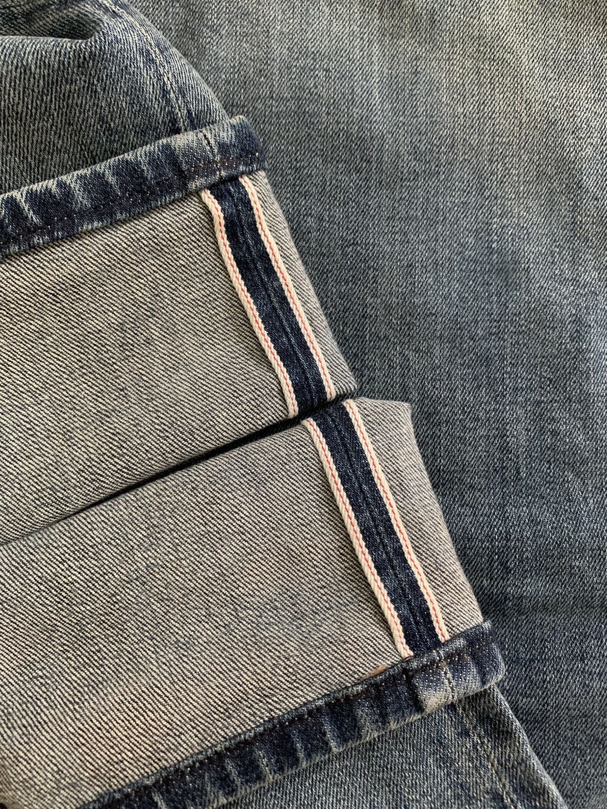 Undercover × Uniqlo Uniqlo Denim Slim Straight Redline Blue Jeans Size US 30 / EU 46 - 8 Thumbnail