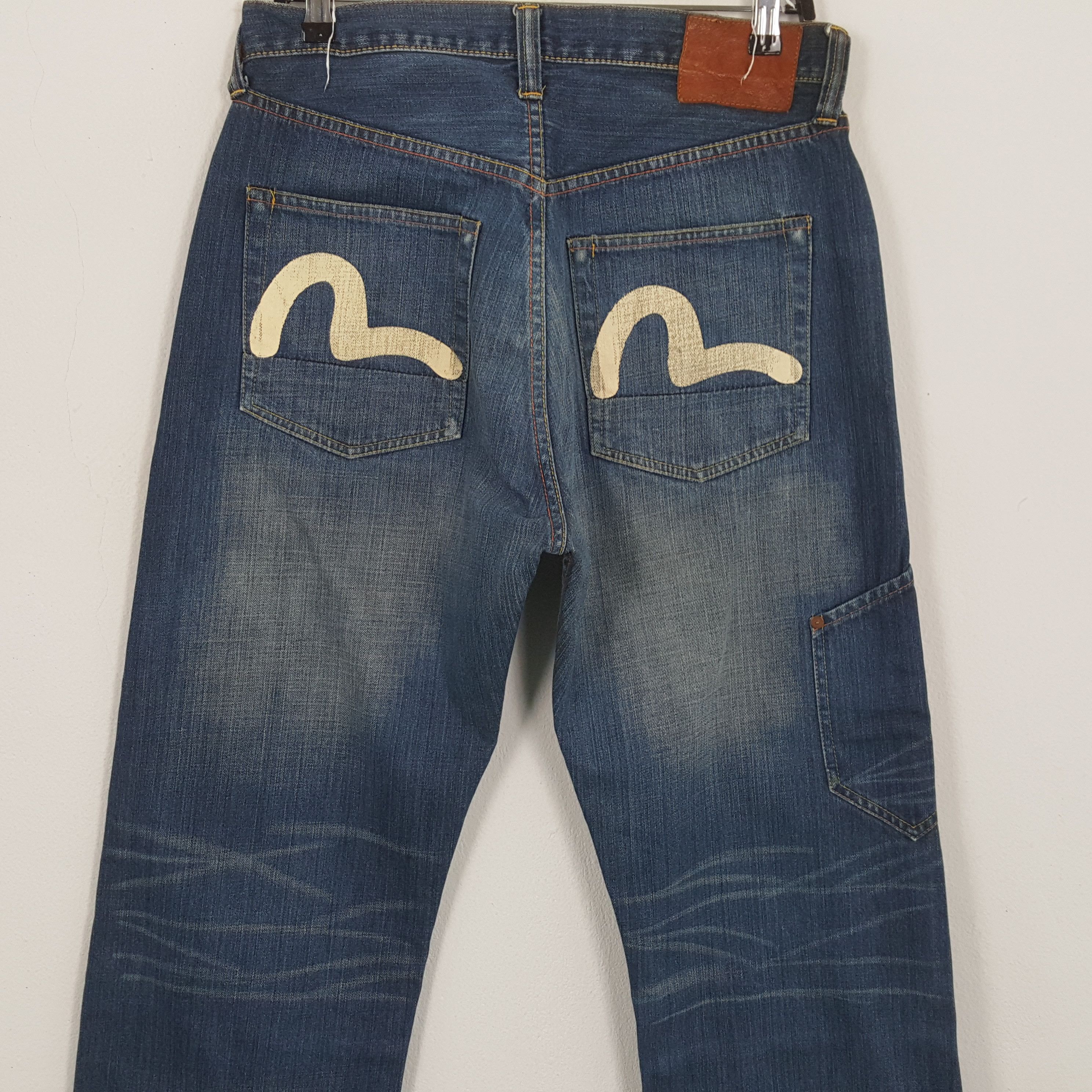 Evisu EVISU Japanese Brand Streetwear Custom Daicock Style Jeans Size US 31 - 5 Thumbnail