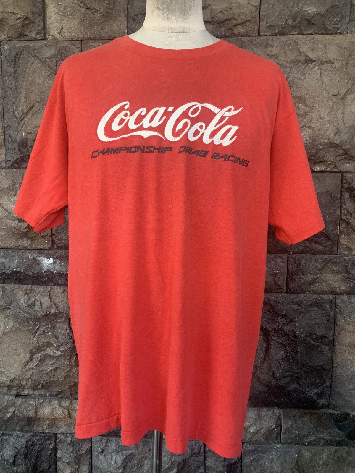 Coca Cola × Vintage Vintage 90s Coca Cola Championship Drag Racing T shirt Size US XL / EU 56 / 4 - 1 Thumbnail