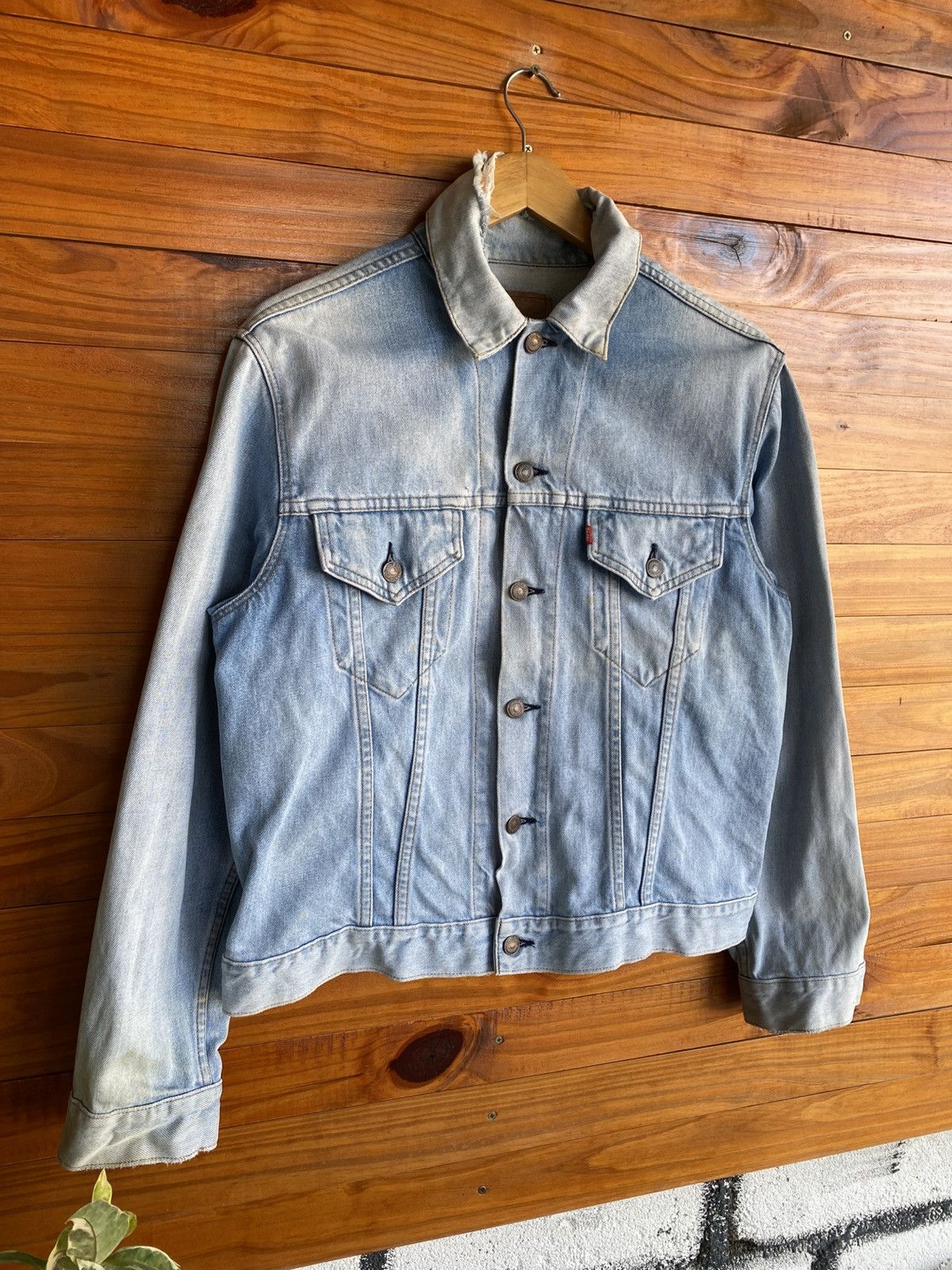 Levi's Vintage 1980s Levi’s 70505 Denim Jacket Light Wash Trucker Size US M / EU 48-50 / 2 - 5 Thumbnail