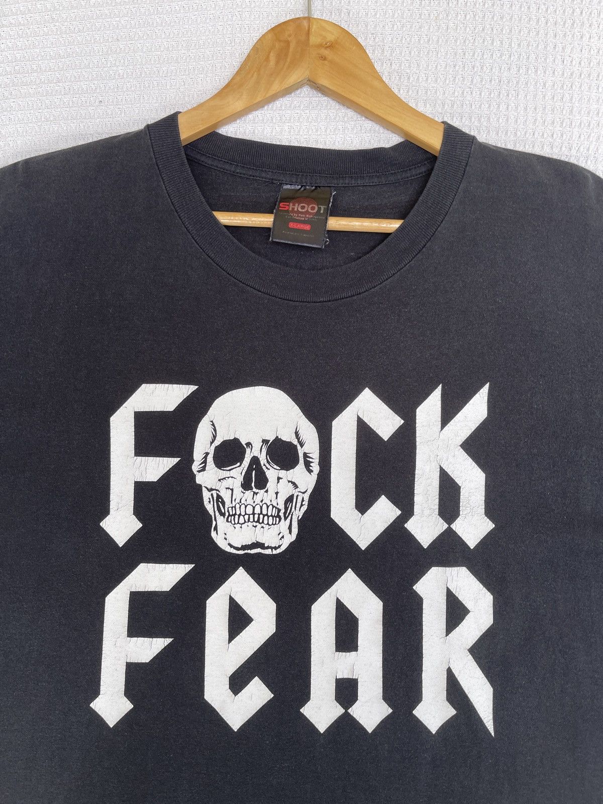 Rap Tees Rare🔥Vtg WWF Stone Cold Steve Austin Fuck Fear Faded Tee Size US XL / EU 56 / 4 - 3 Thumbnail
