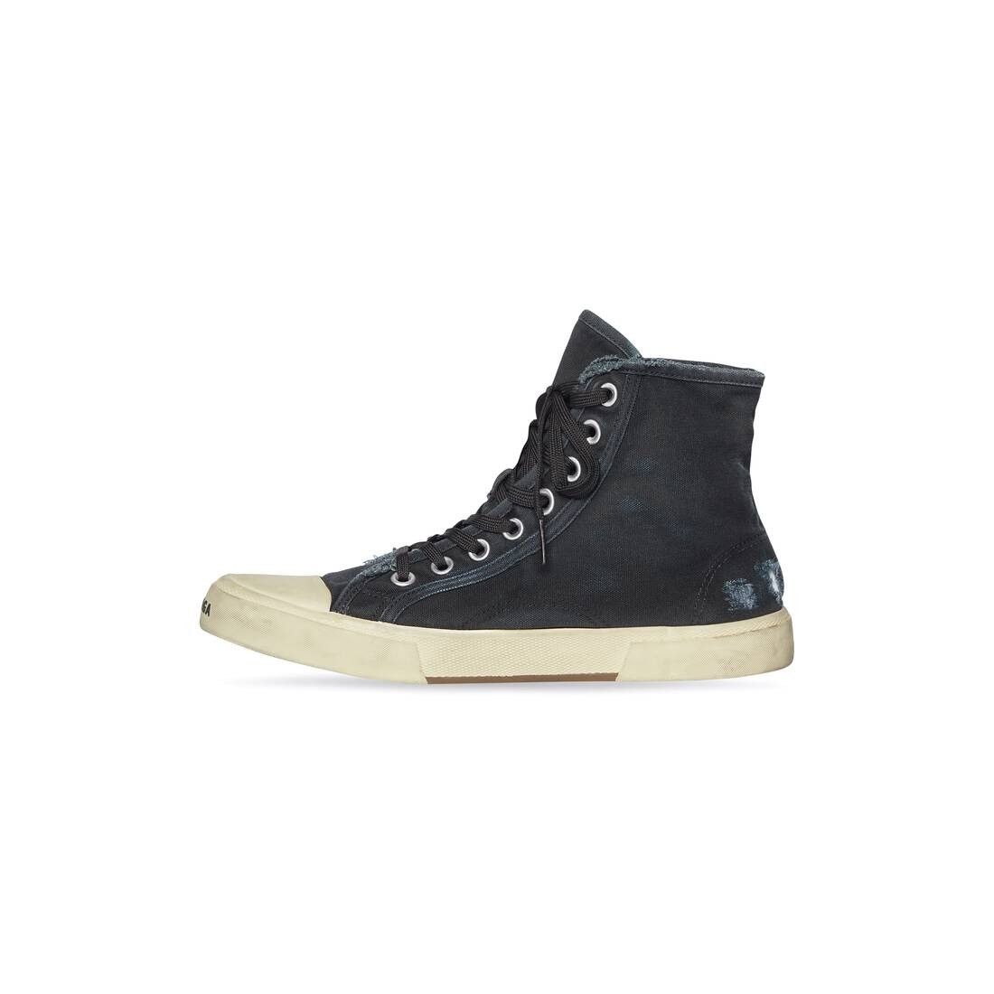Balenciaga o1tr1nto0625 Paris High Top Sneakers in Black Size US 6 / IT 36 - 4 Thumbnail