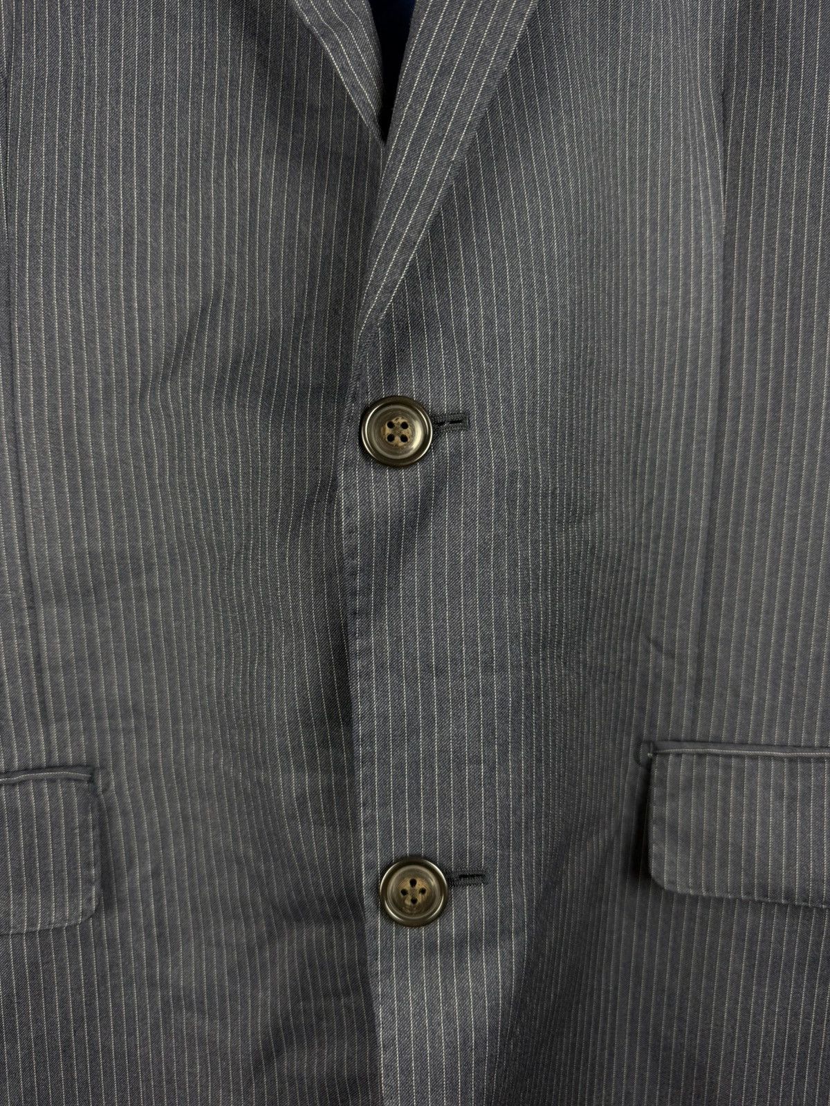 Suitsupply Suitsupply Pure Wool Men’s Striped Blazer Jacket Sportcoat Size 44R - 9 Thumbnail
