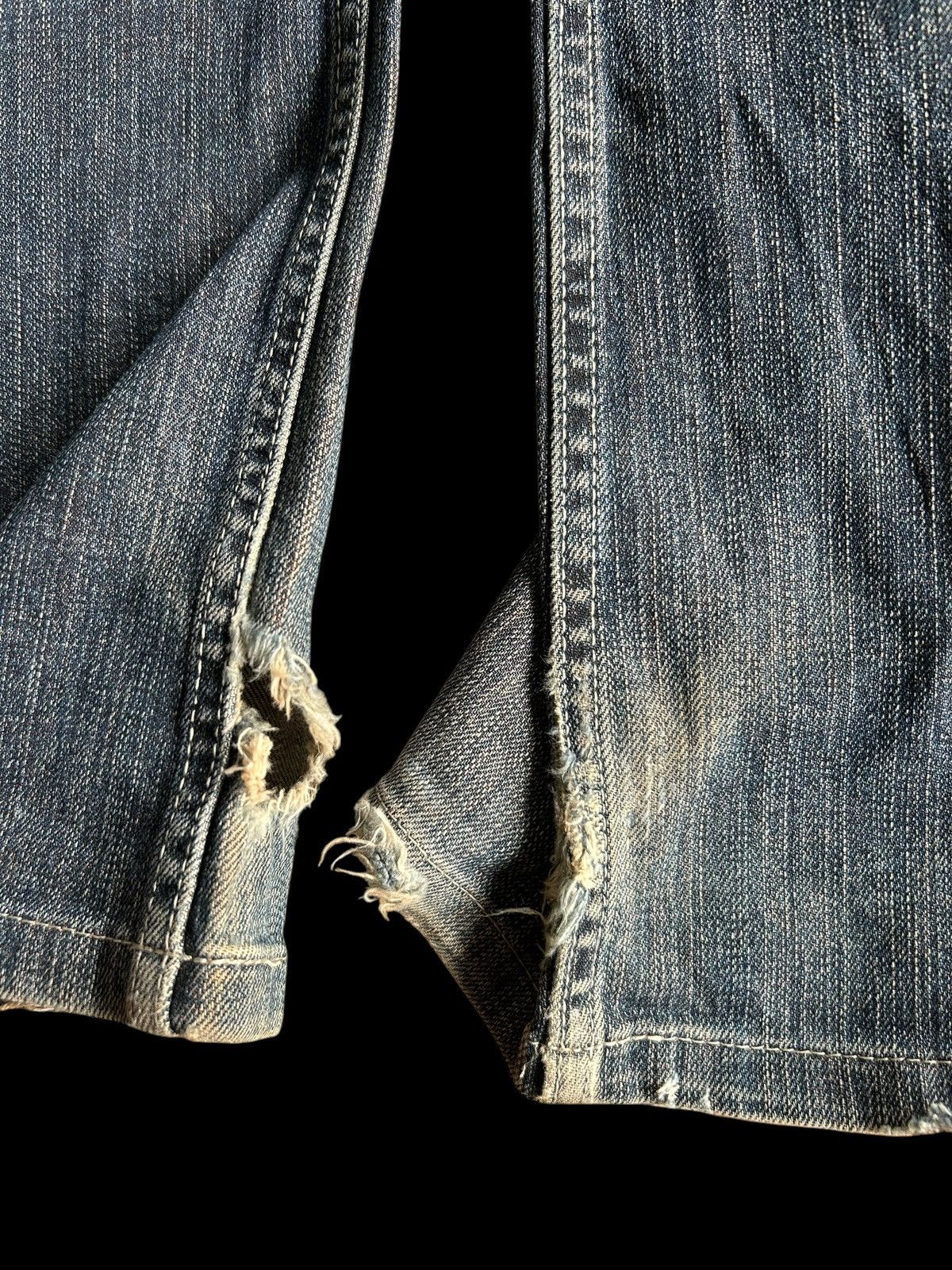 If Six Was Nine × Japanese Brand × Le Grande Bleu (L.G.B.) 🔥FLARE🔥 RUSTY MADE IN JAPAN Distressed Denim Size US 29 - 21 Thumbnail