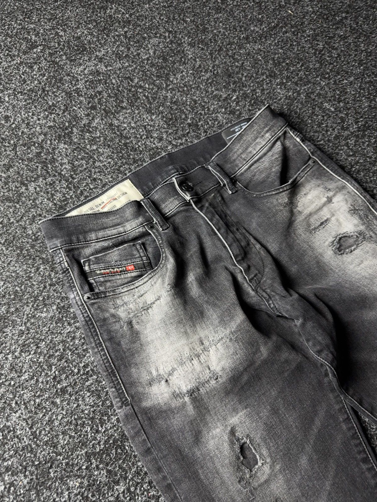 Diesel Luxury Diesel Distressed D-STRUKT Slim Denim pants jeans Size US 30 / EU 46 - 6 Thumbnail