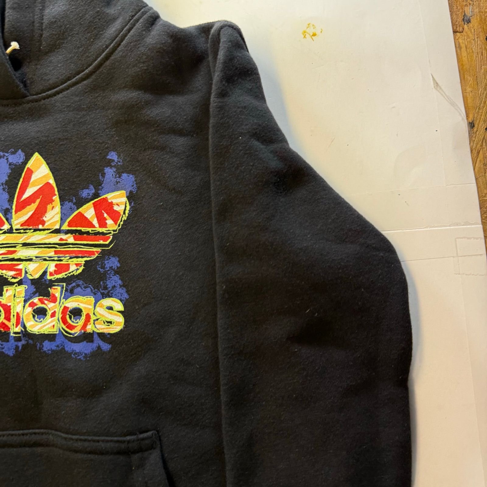 Adidas Adidas Trefoil Hoodie Black/Multicolor Size XL Youth Size US XL / EU 56 / 4 - 5 Thumbnail