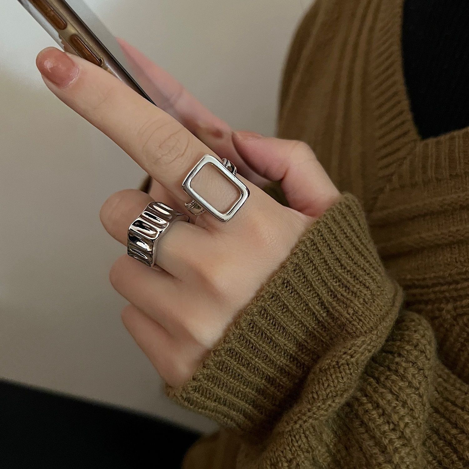 Jewelry Future Jewelry Rings Open Size Chrome Ring (Size 7-13) Size ONE SIZE - 2 Thumbnail