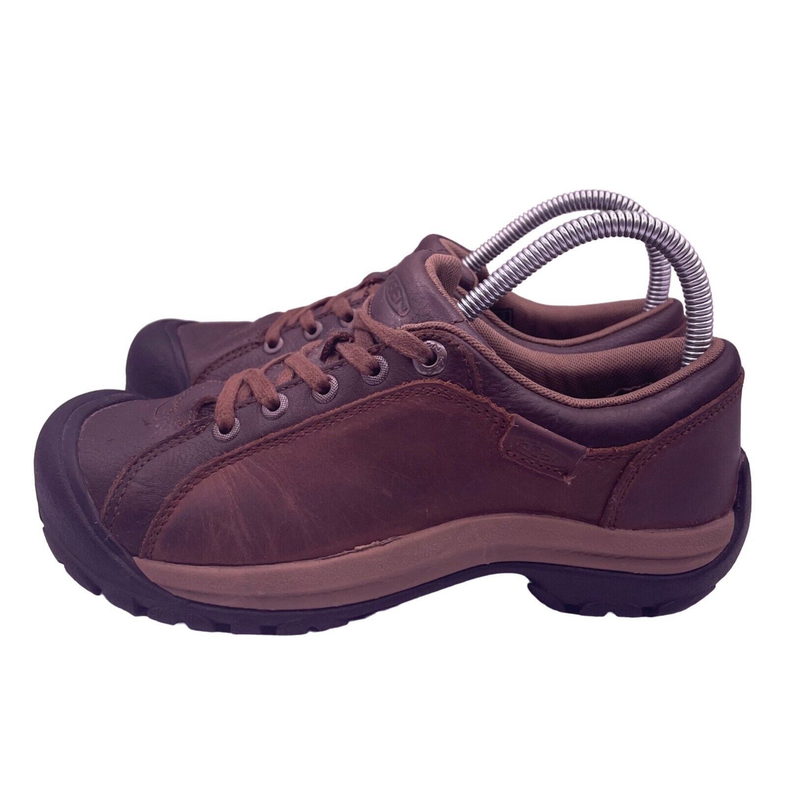 KEEN Keen Briggs Leather Brown Oxford Low Trail Shoes Womens 7 Size US 7 / IT 37 - 2 Thumbnail