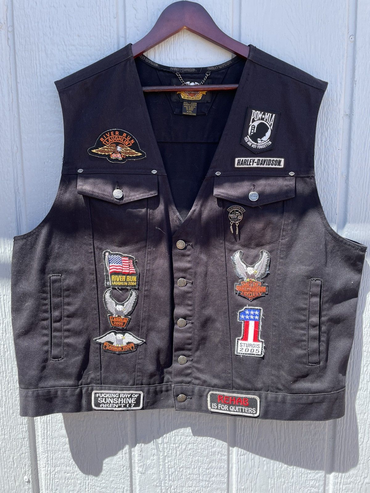 Harley Davidson Vintage 90s Harley Davidson Vest/jacket XXL Tribute 9/11 Size US XXL / EU 58 / 5 - 1 Thumbnail