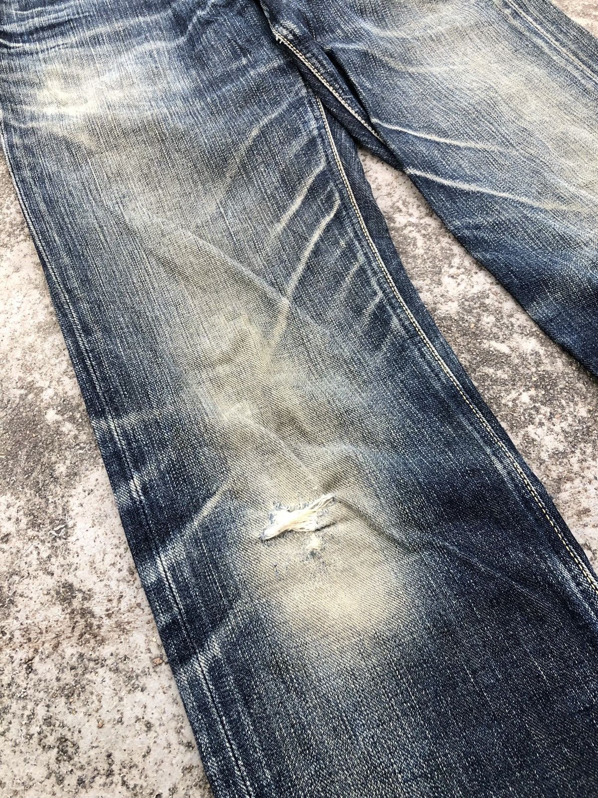 Lee VINTAGE LEE 101Z DISTRESSED DENIM Size US 30 / EU 46 - 3 Thumbnail