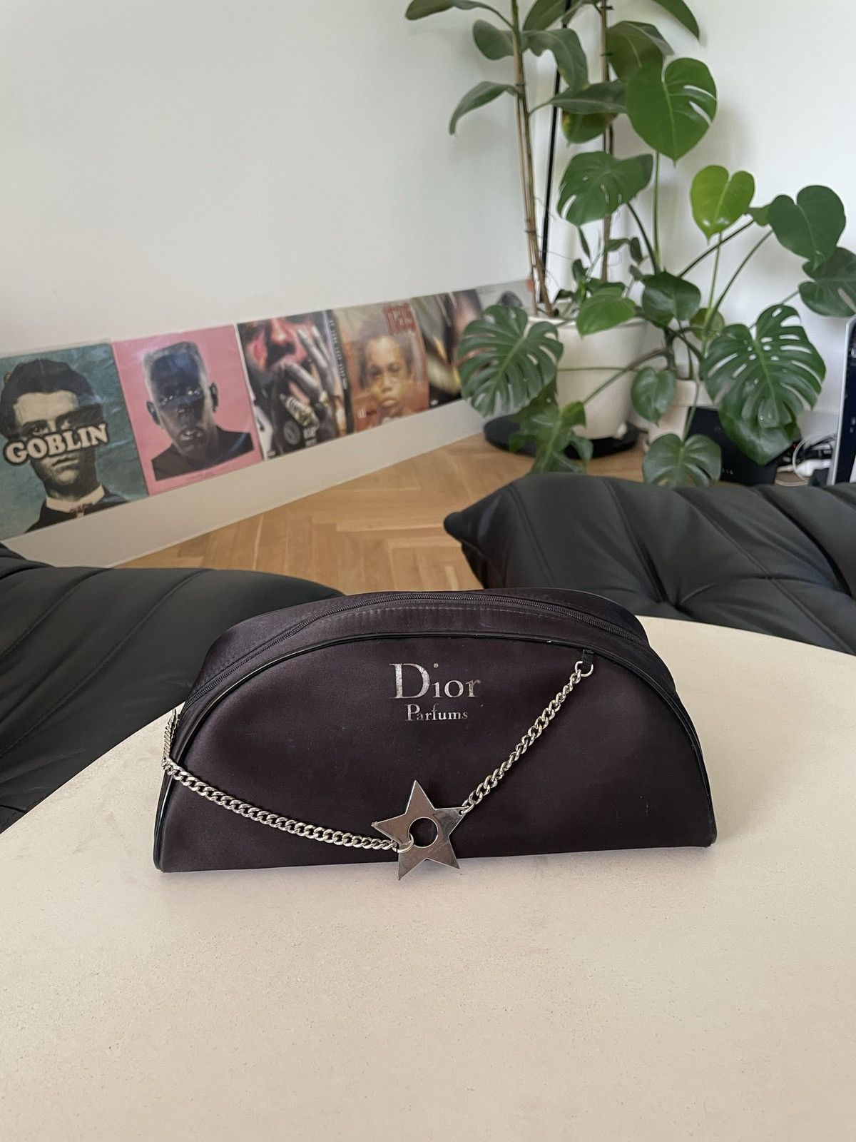image of Christian Dior Monsieur x Dior Christian Dior Parfums Cosmetic Bag Makeup Bag Avant Garde in Black