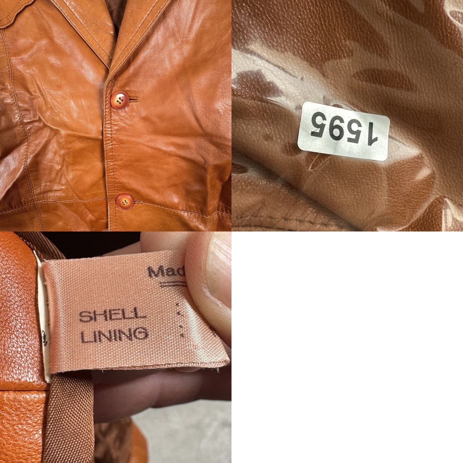 Vintage VINTAGE Goya De Espan'a Leather Jacket Hipster Light Brown 42 Size US XS / EU 42 / 0 - 11 Thumbnail