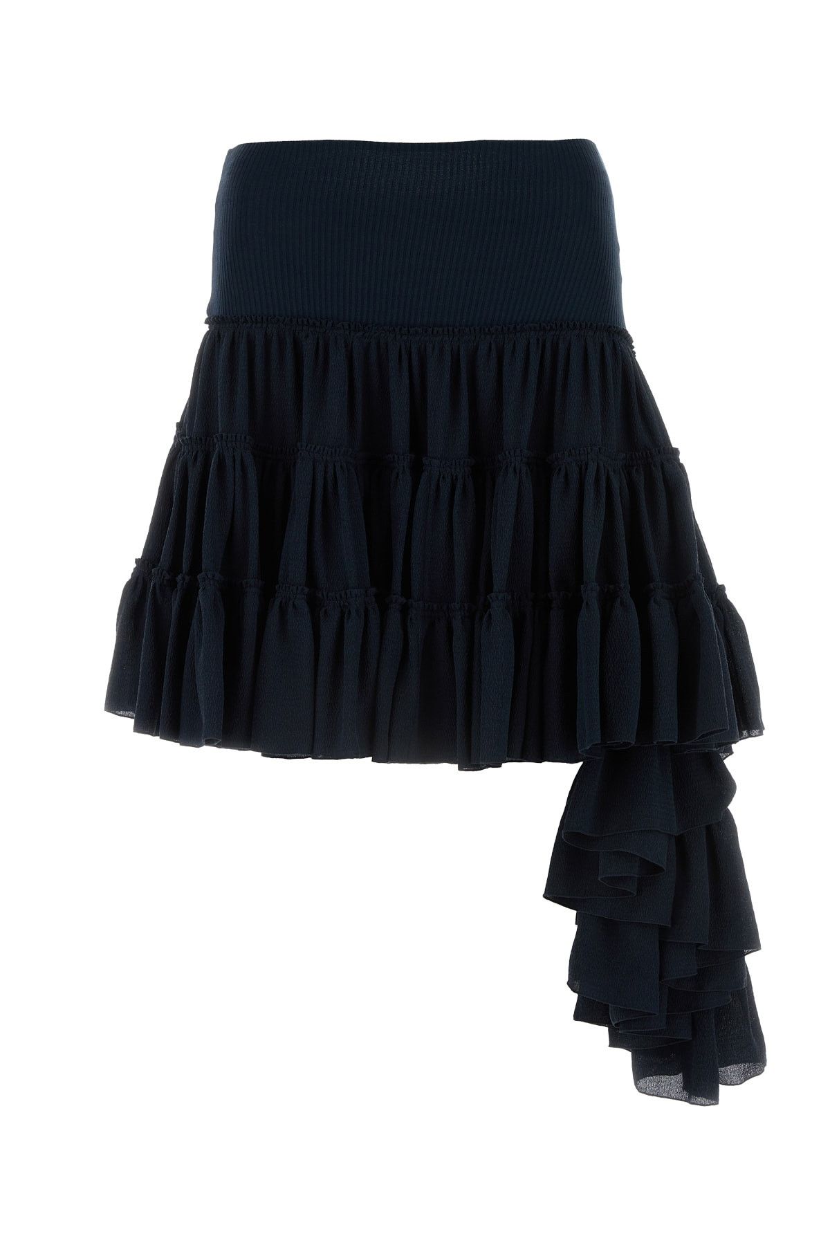 image of Loewe Midnight Blue Silk Mini Skirt, Women's (Size 26)