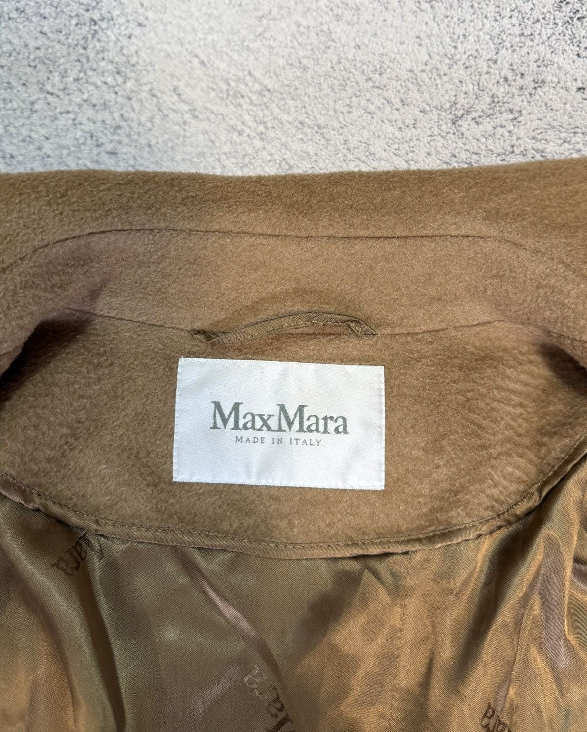 Max Mara MaxMara Women Coat S Beige Wool Cashmere Belted Long Jacket Size S / US 4 / IT 40 - 7 Thumbnail