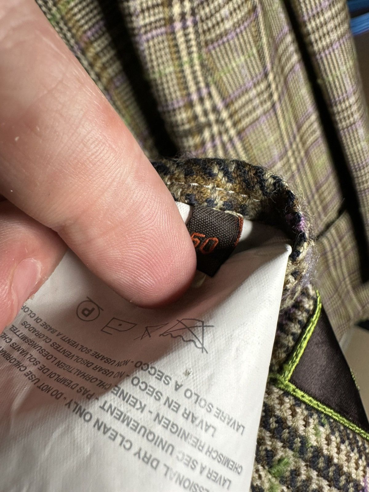 Etro Etro Milano Luxury Plaid Wool Blazer Jacket Size 50 Size 50R - 6 Thumbnail