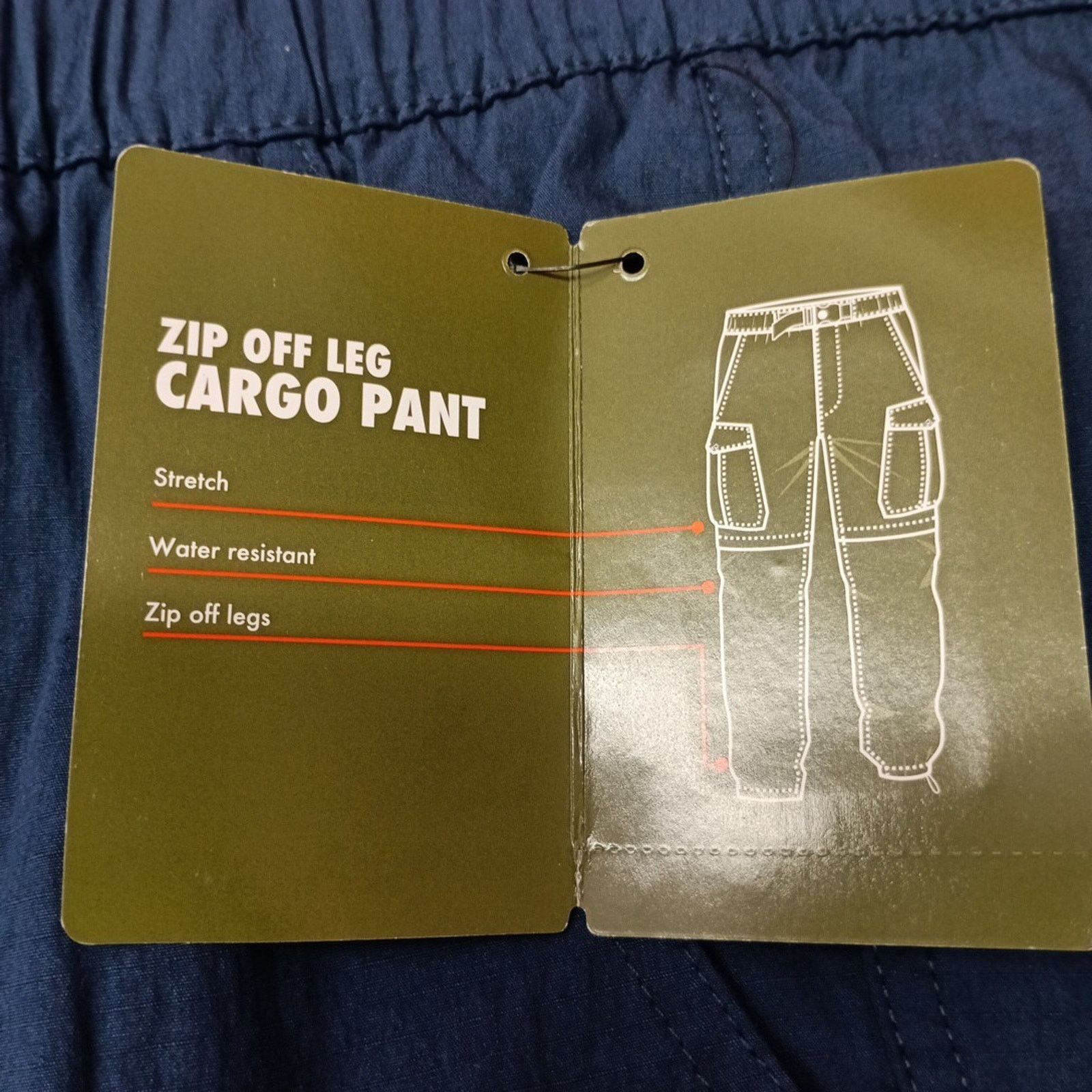 Other Ozark Trail Zip Off Convert Cargo Pants Mens Size 38x30 Blue Size US 38 / EU 54 - 3 Thumbnail
