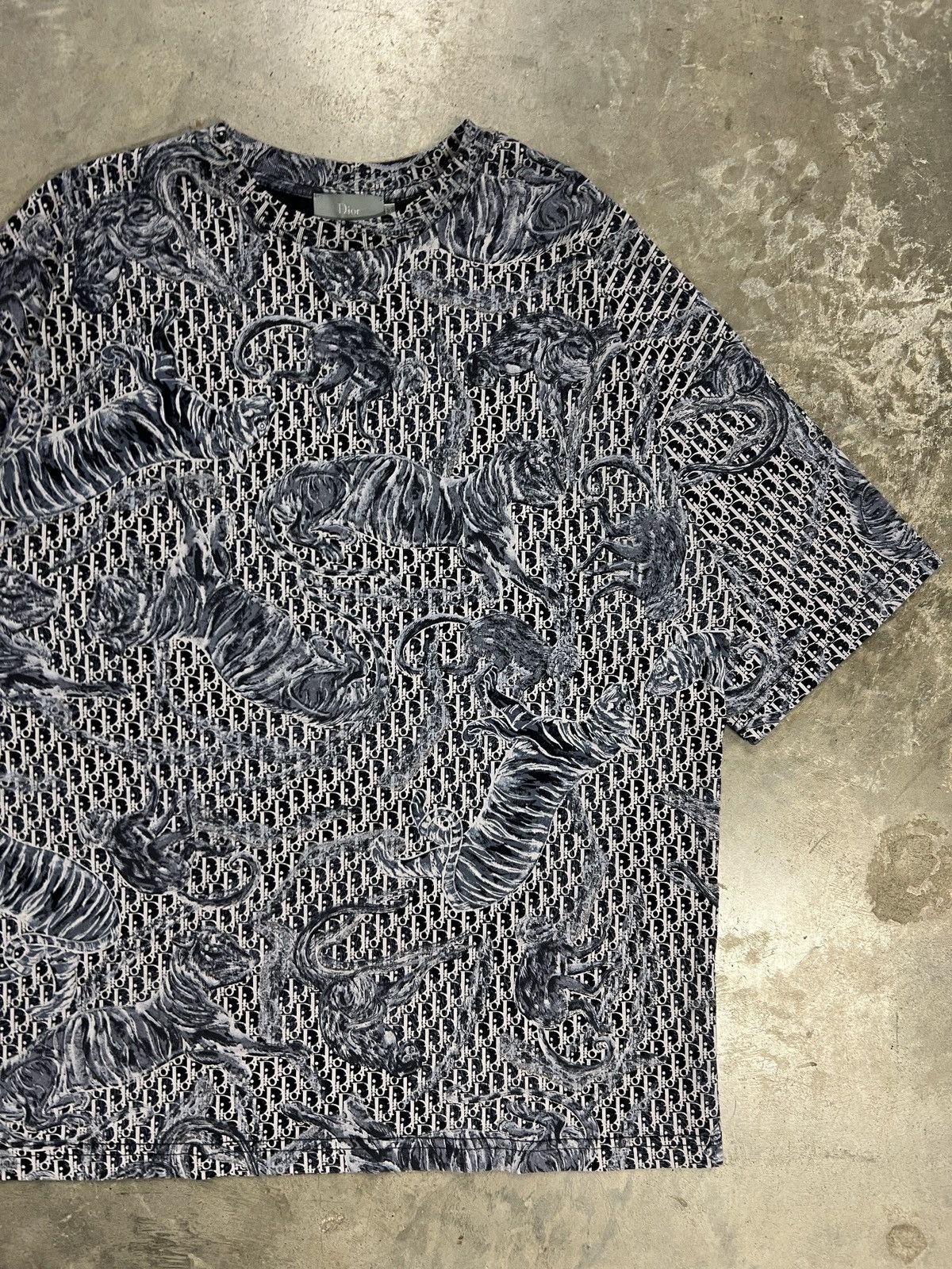 Dior Dior T-Shirt Blue Monogram Size M / US 6-8 / IT 42-44 - 5 Thumbnail
