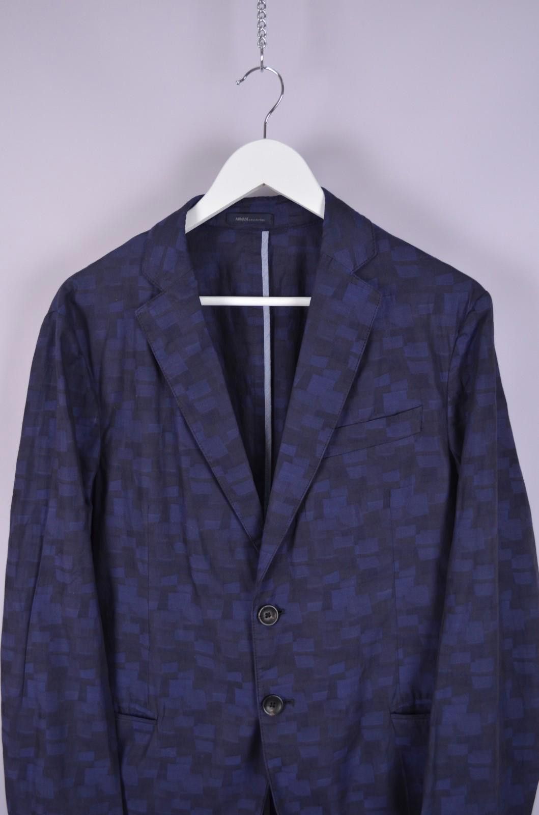 Armani Collezioni Armani Collezioni Cotton Lightweight Unlined Blazer Sz 50/S Size US S / EU 44-46 / 1 - 2 Thumbnail