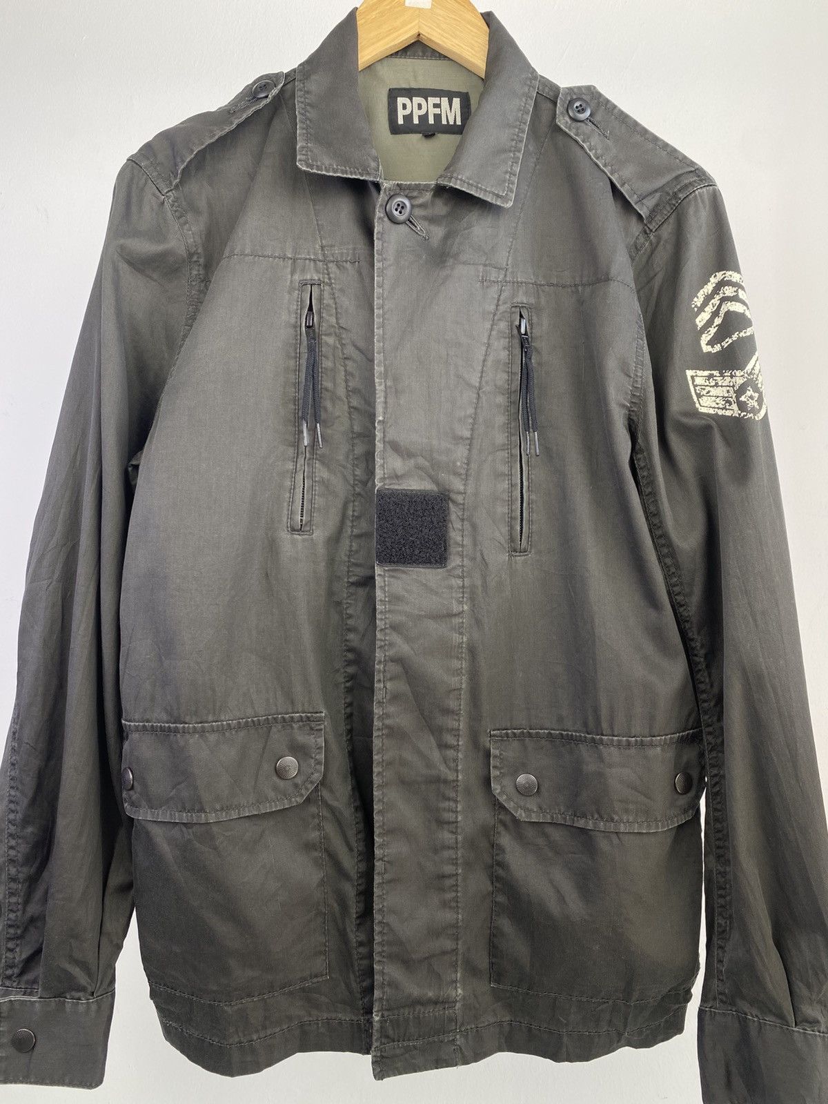 PPFM 2000’s PPFM Skull Military Style Zipper Jacket Size US M / EU 48-50 / 2 - 5 Thumbnail