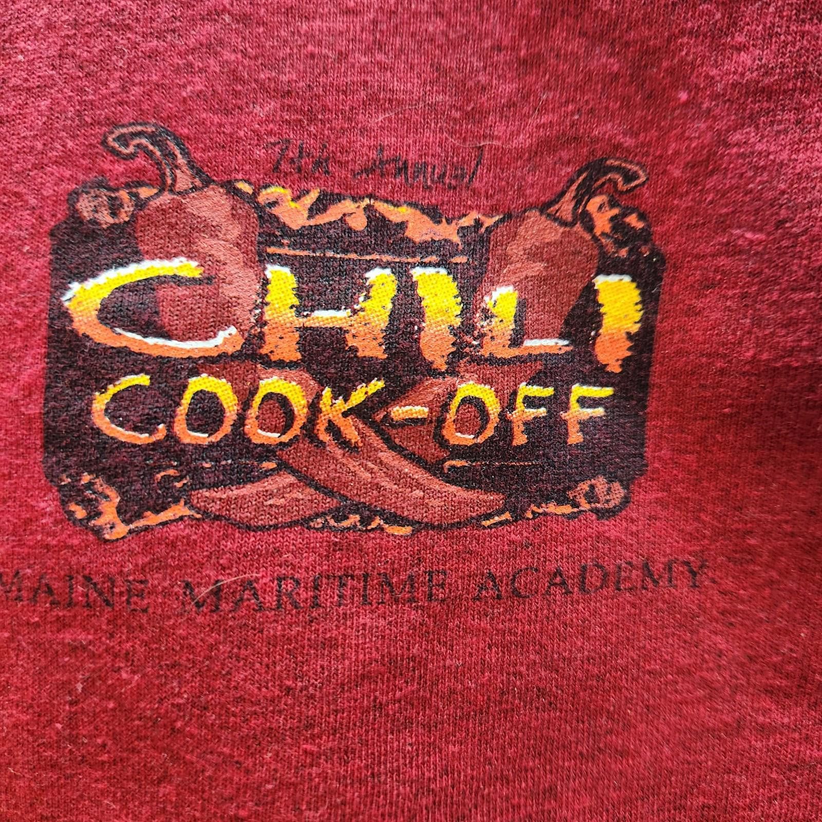 Gildan Maine Maritime Academy Chili Cookoff Tshirt Red Size Medium Size US M / EU 48-50 / 2 - 2 Thumbnail