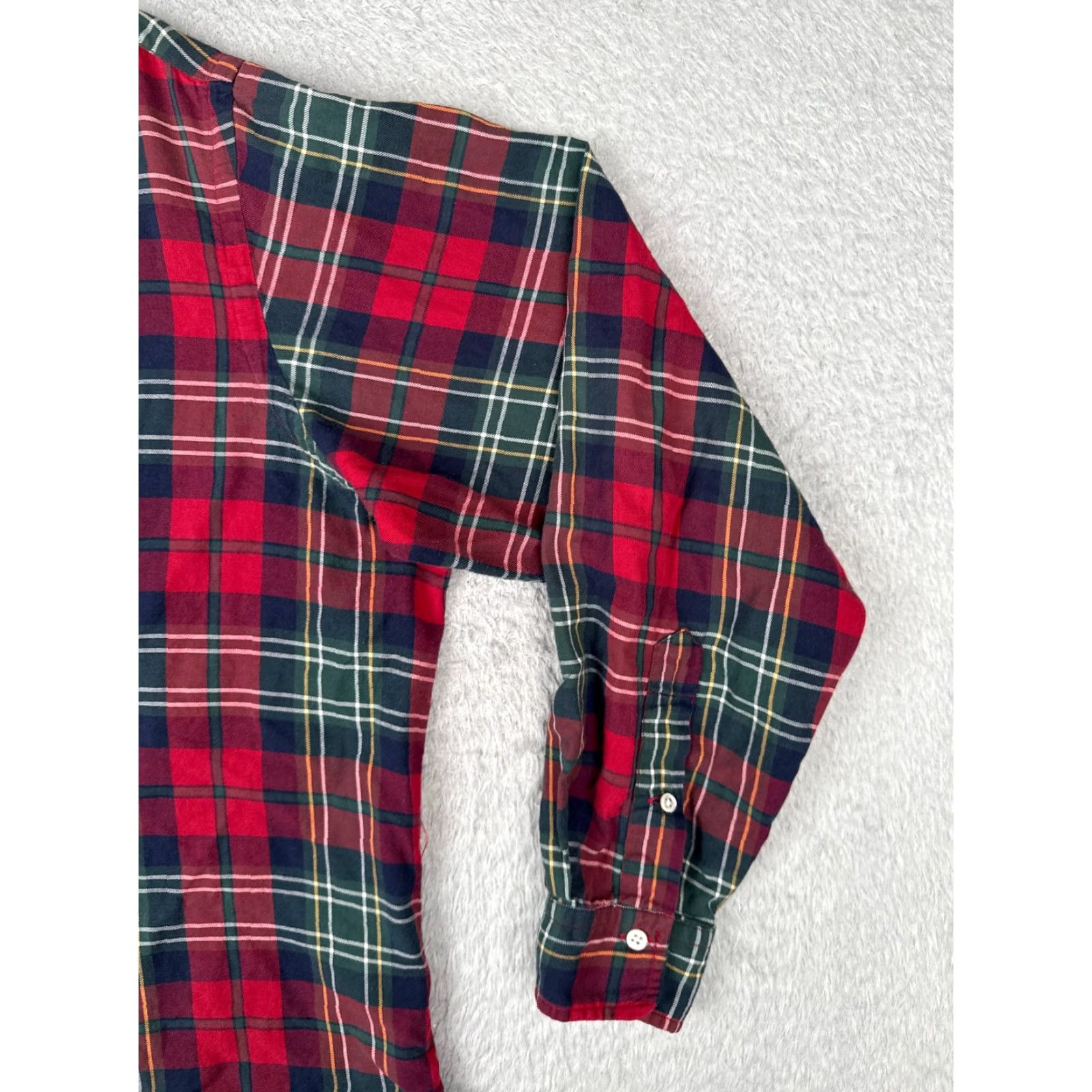 Polo Ralph Lauren Polo Ralph Lauren Shirt Men Large Red Plaid Button-Up Long Sleeve Cotton VINTAGE Size US L / EU 52-54 / 3 - 2 Thumbnail