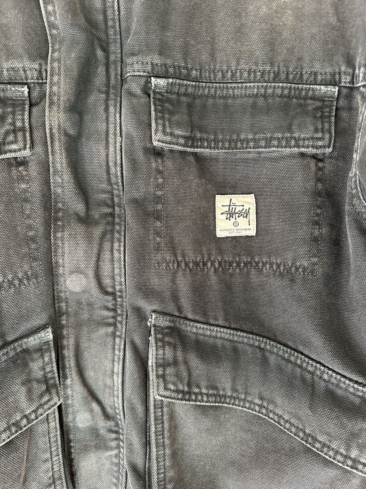 Stussy Stüssy Workgear Black Quilted Jacket Size US S / EU 44-46 / 1 - 3 Thumbnail
