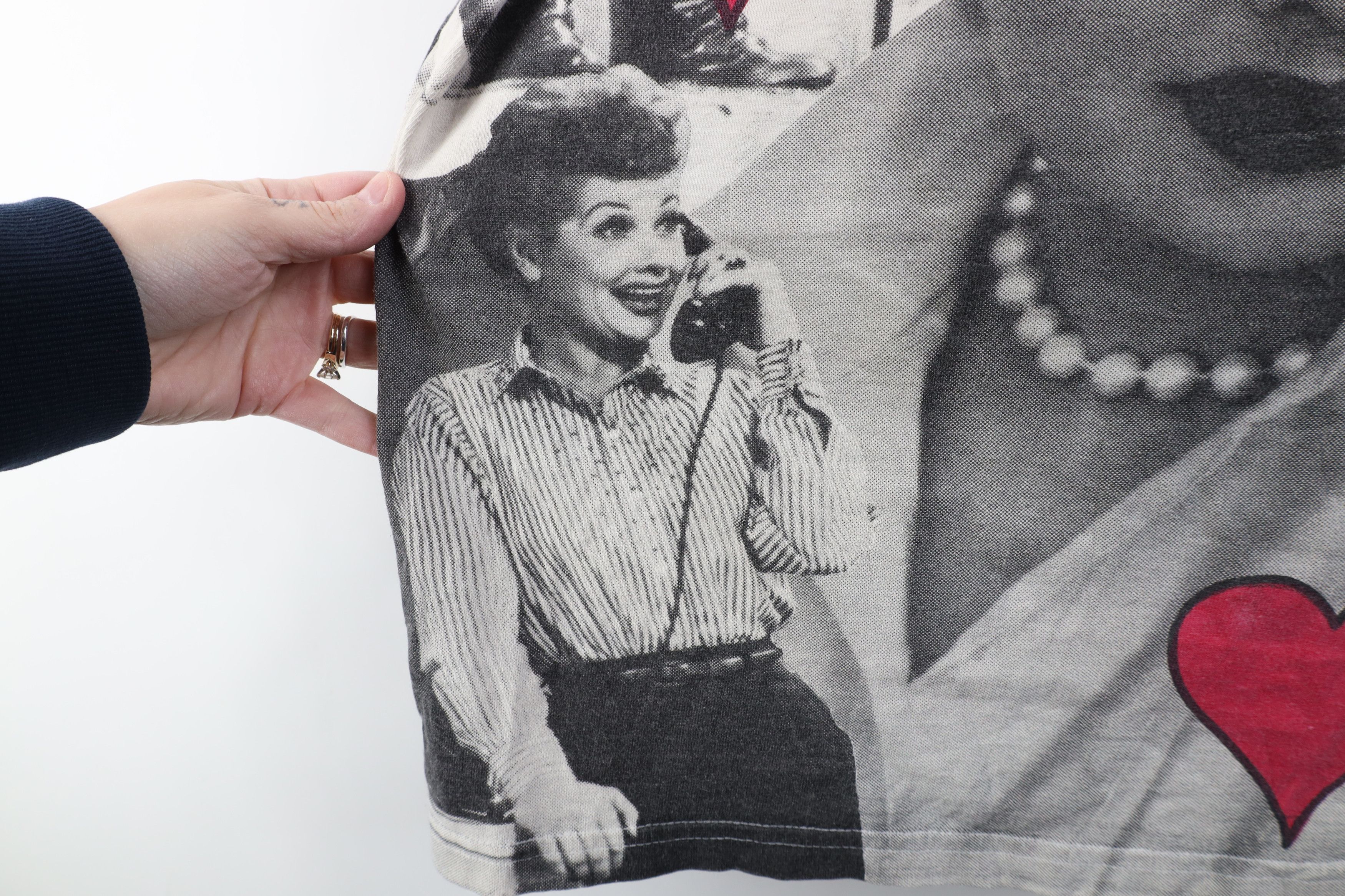 Vintage Vintage 90s I Love Lucy All Over Print Short Sleeve T-Shirt Size US L / EU 52-54 / 3 - 5 Thumbnail