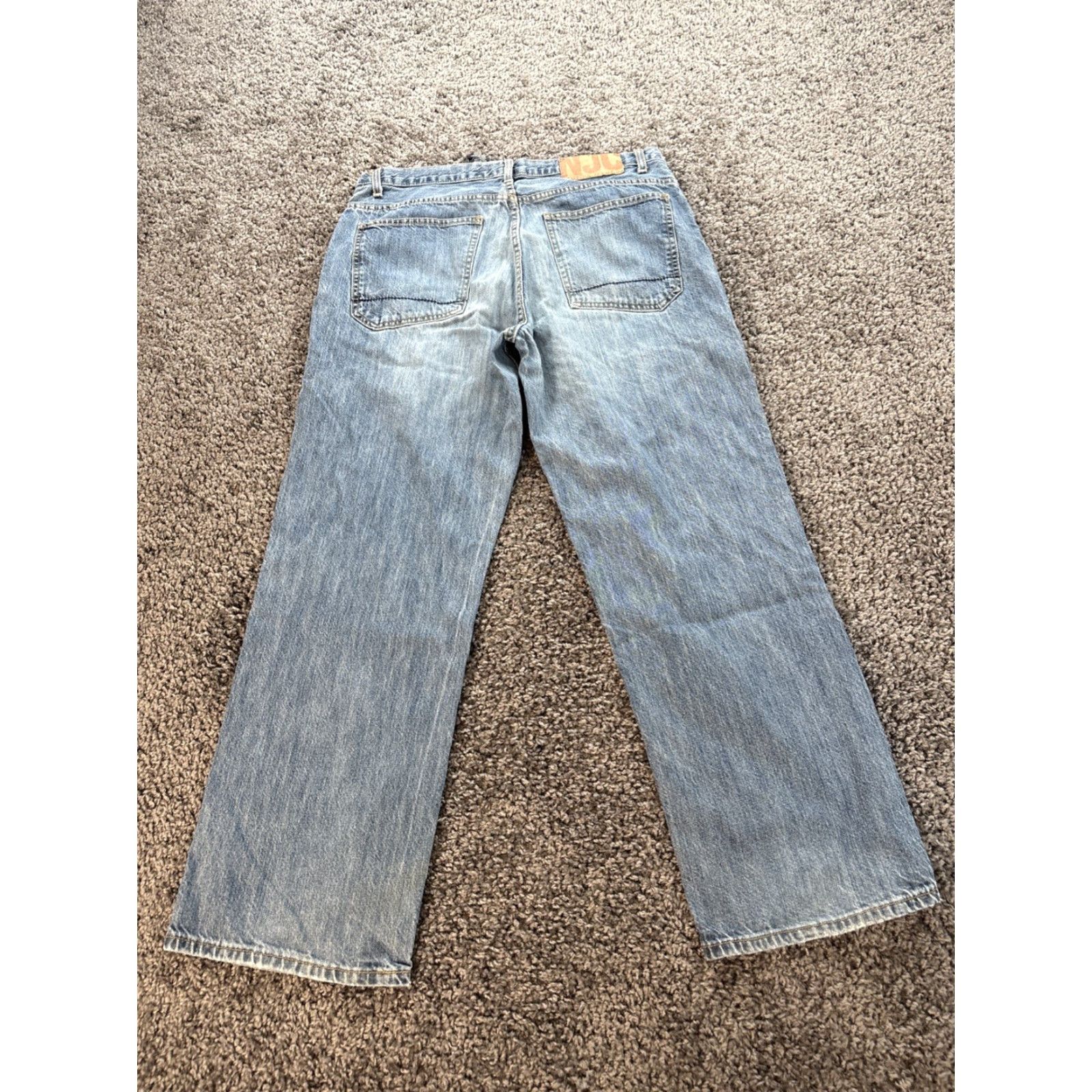 Nautica VINTAGE Nautica Jeans Mens 34x30 Blue Medium Wash Cotton Baggy Wide Y2K Jeans Men Size US 34 / EU 50 - 6 Thumbnail