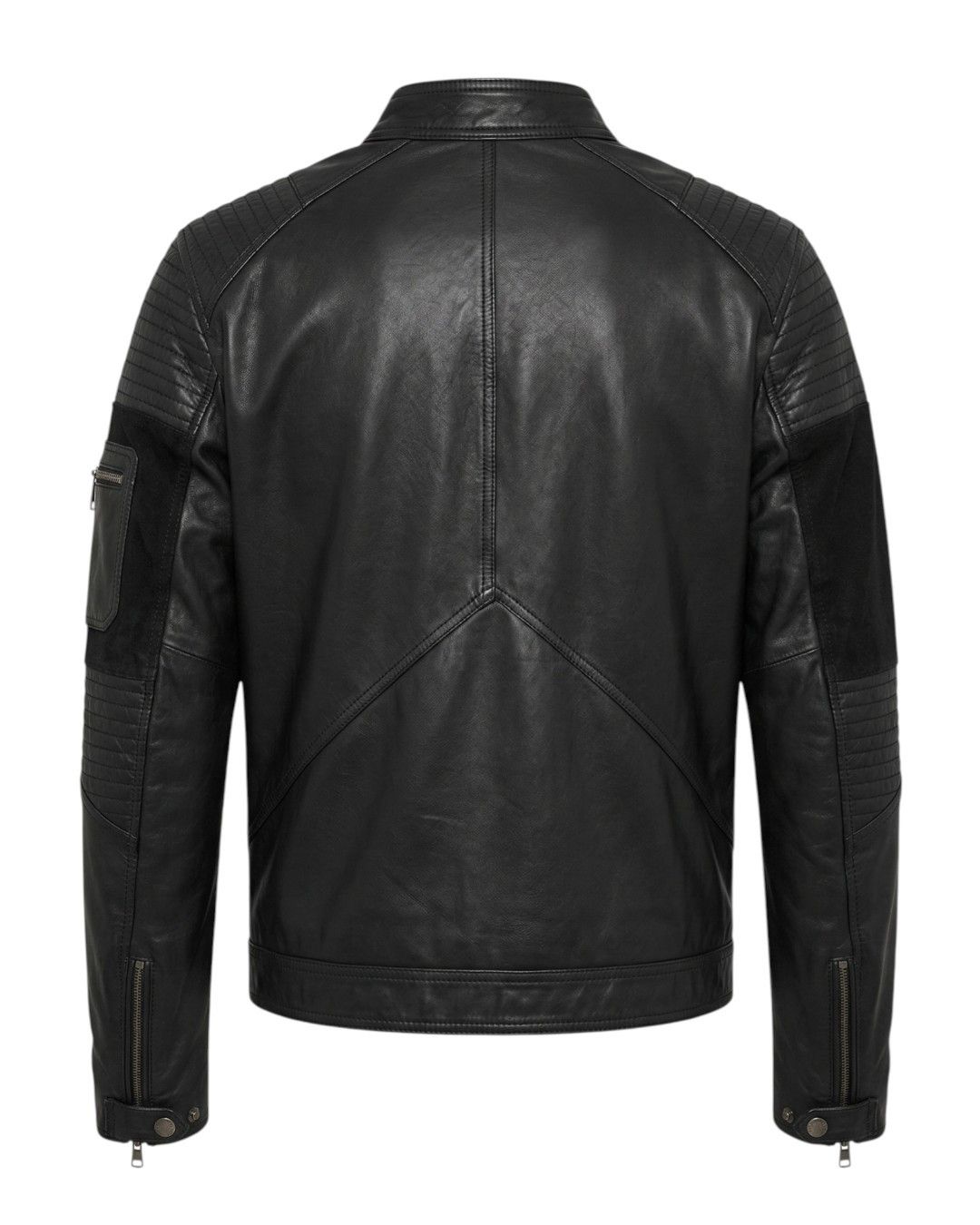 Roberto Cavalli LEATHER BOMBER BIKER JACKET Size US L / EU 52-54 / 3 - 2 Thumbnail