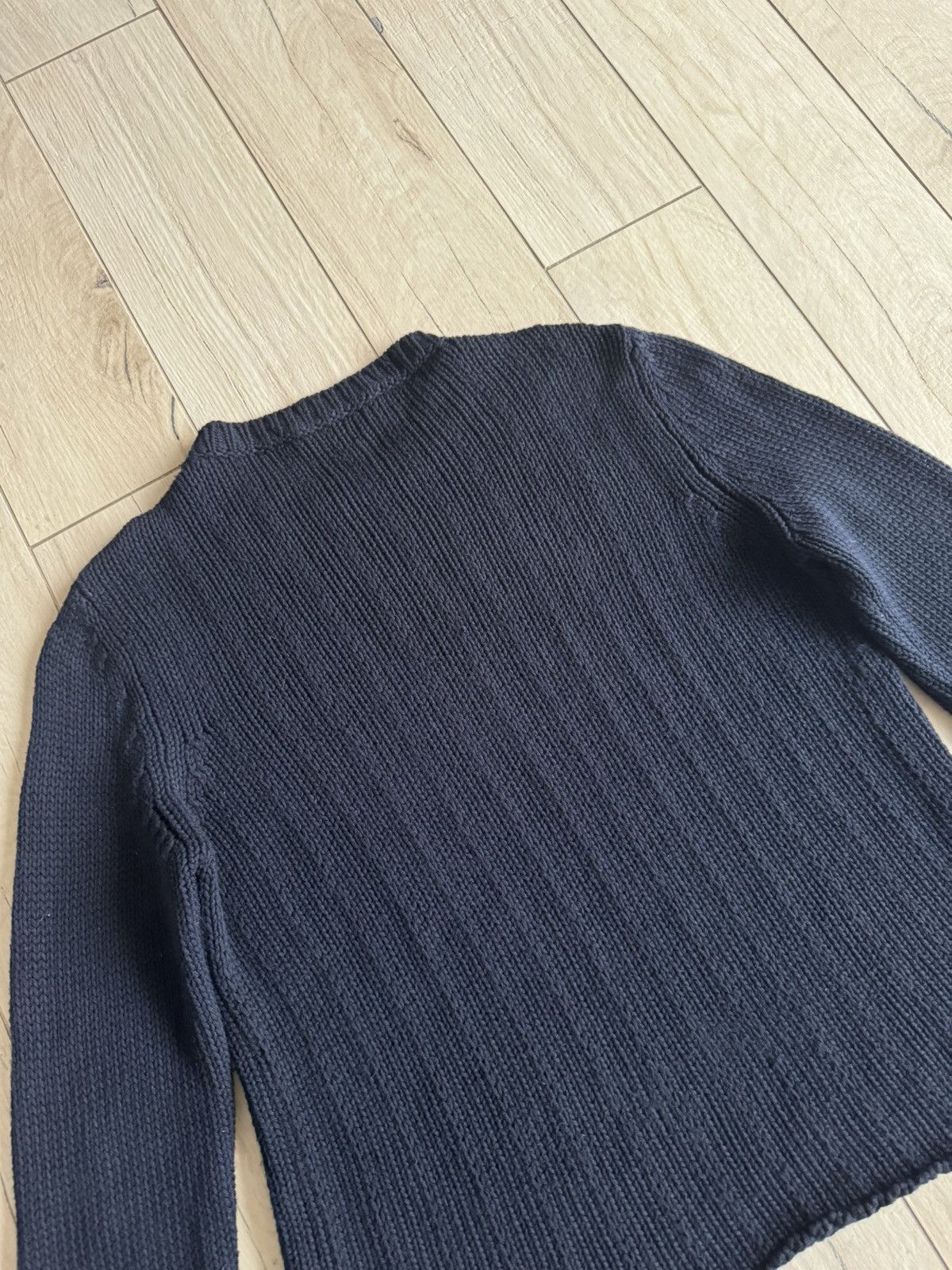 Marni Marni Dark Navy Cable Knit Wool Sweater Size US M / EU 48-50 / 2 - 7 Thumbnail