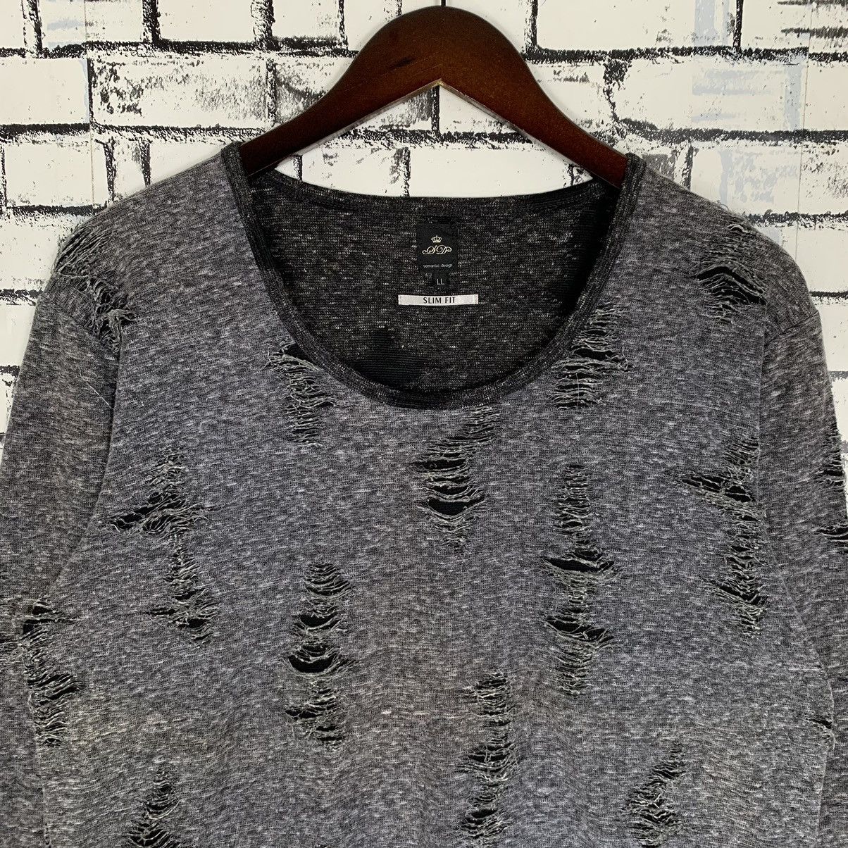 semanticdesign Semantic Design Distressed Longsleeve Size L / US 10 / IT 46 - 2 Thumbnail