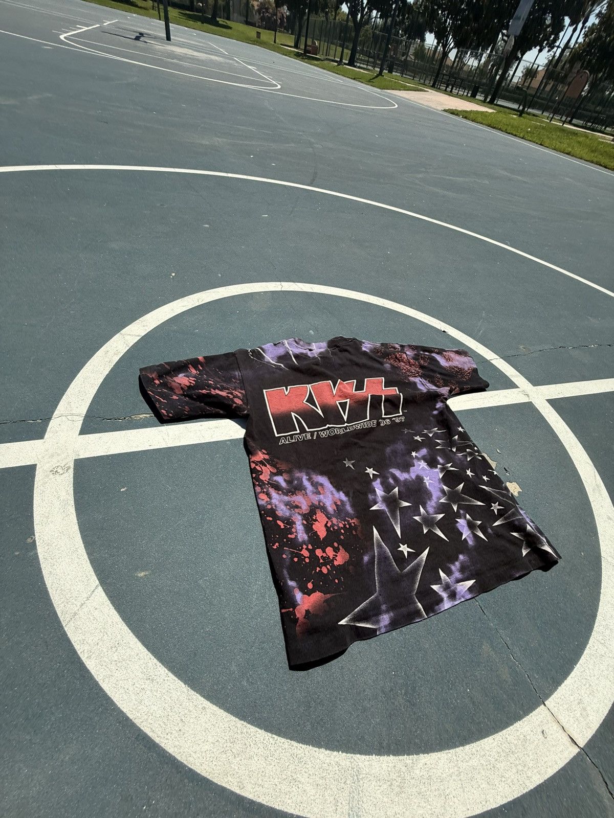 All Sport Vintage 1996 OG KISS Alive / WorldWide Tshirt. Size US L / EU 52-54 / 3 - 5 Thumbnail