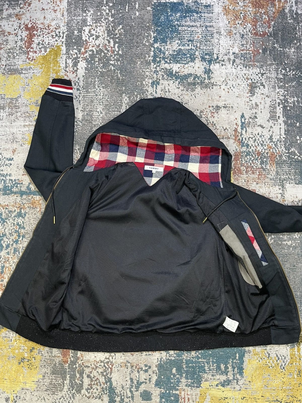Tommy Hilfiger Tommy Hilfiger Full Zip Hooded Cotton Canvas Jacket Size US XS / EU 42 / 0 - 9 Thumbnail