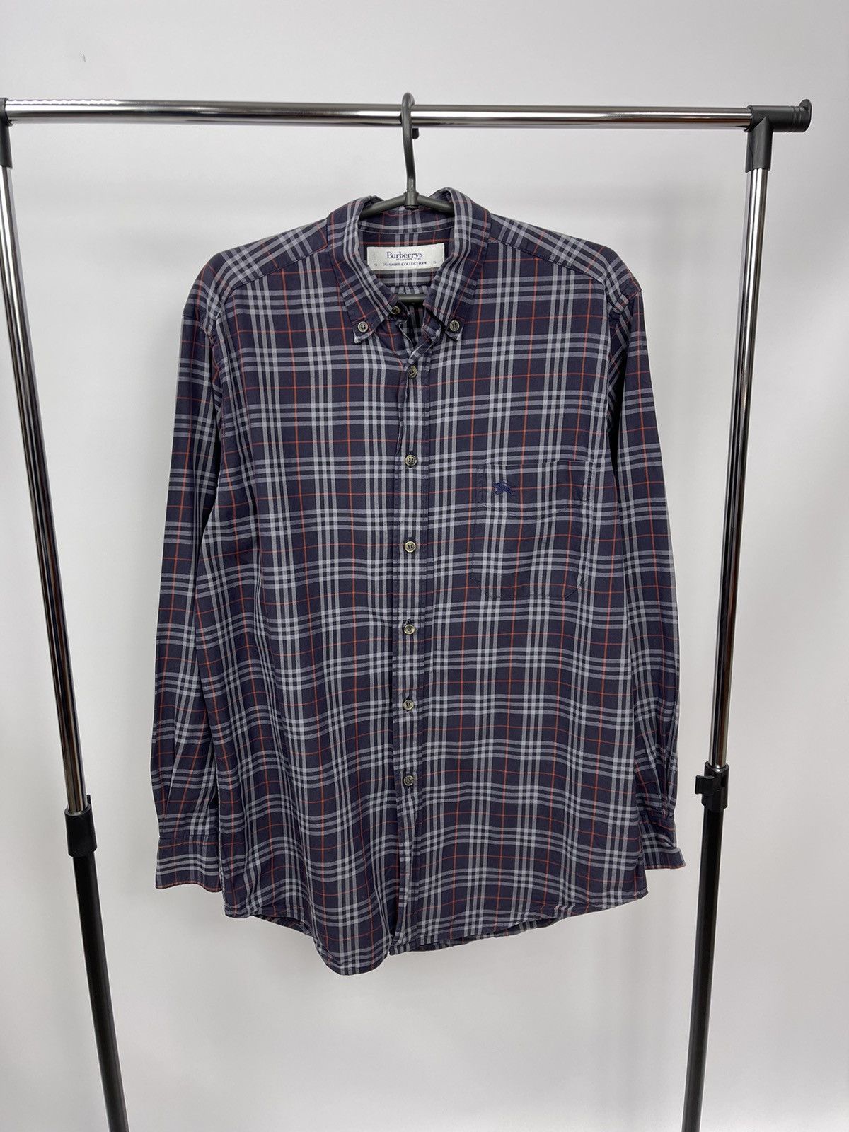 Burberry Burberry London Shirt Nova Check Blue Vintage 90s Size S Size US S / EU 44-46 / 1 - 1 Thumbnail