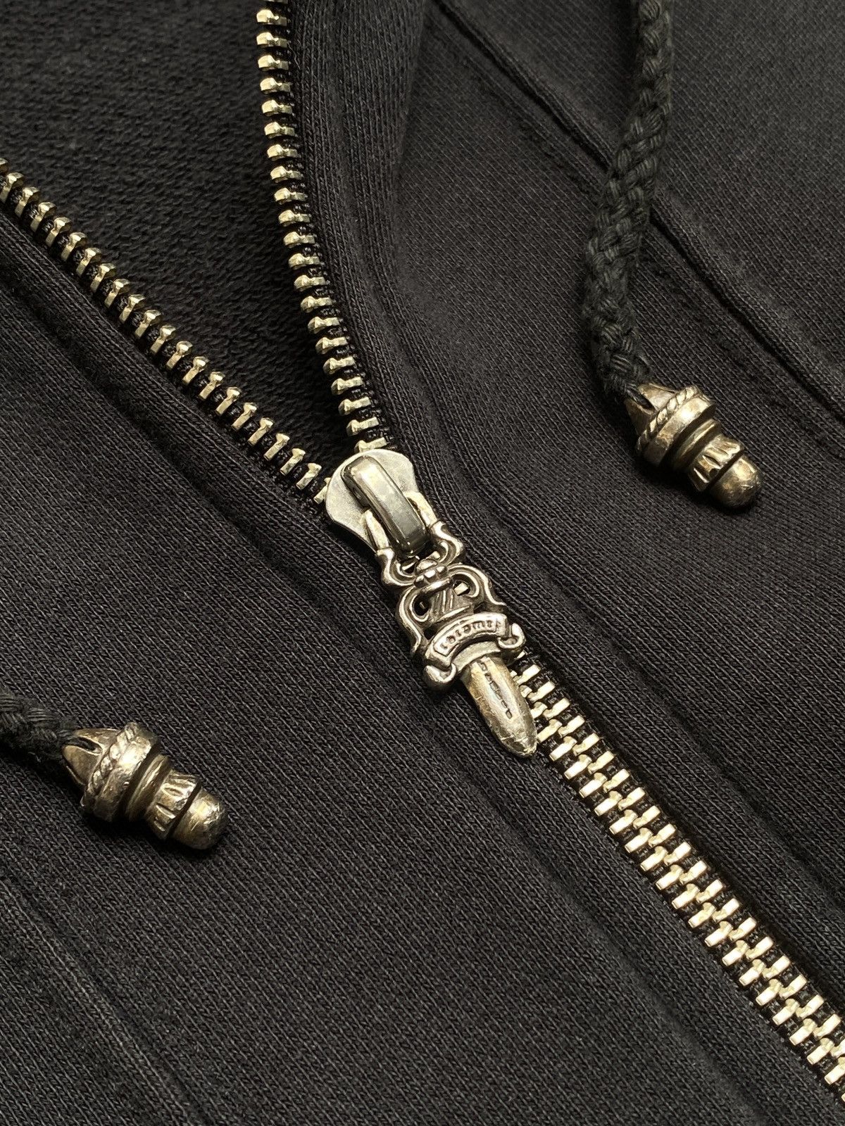 Chrome Hearts SOLD! JAPAN EXCLUSIVE - Leather Horseshoe Cross Patch Zip Up Size US XXL / EU 58 / 5 - 8 Thumbnail