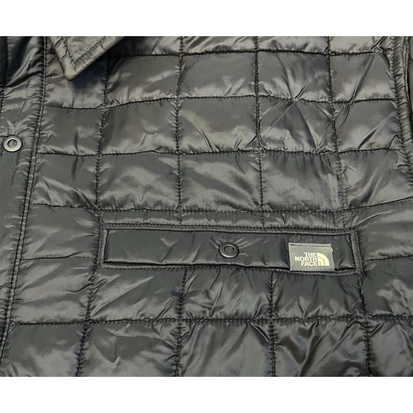 The North Face VINTAGE The North Face Thermoball Jacket Men 2XL Black Quilted Insulated Puffer Snap Front Logo Size US XXL / EU 58 / 5 - 7 Thumbnail