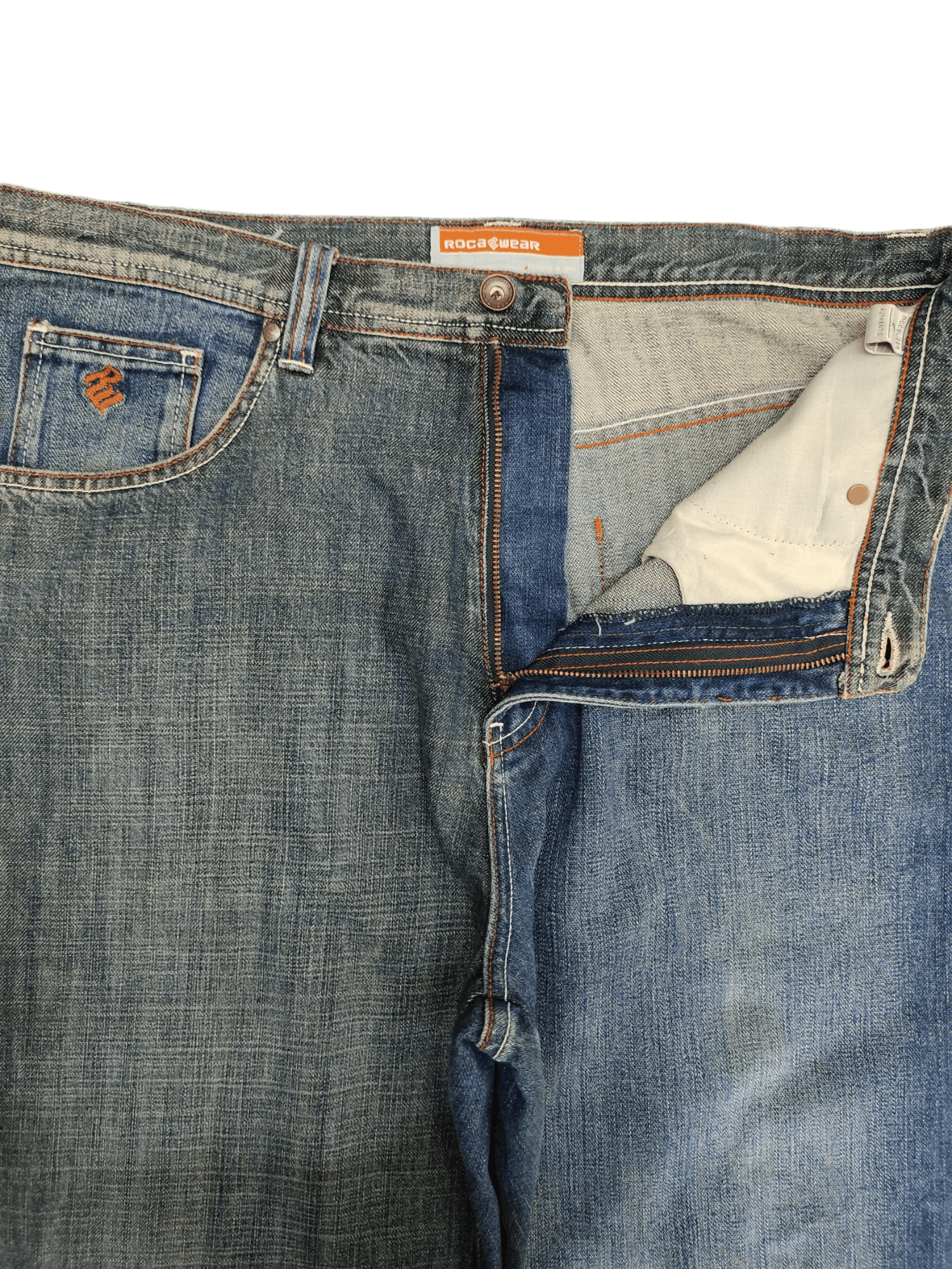 Rocawear Baggy Jeans Rocawear Denim Wide Loose Y2k Streetwear Jnco Size US 36 / EU 52 - 15 Thumbnail